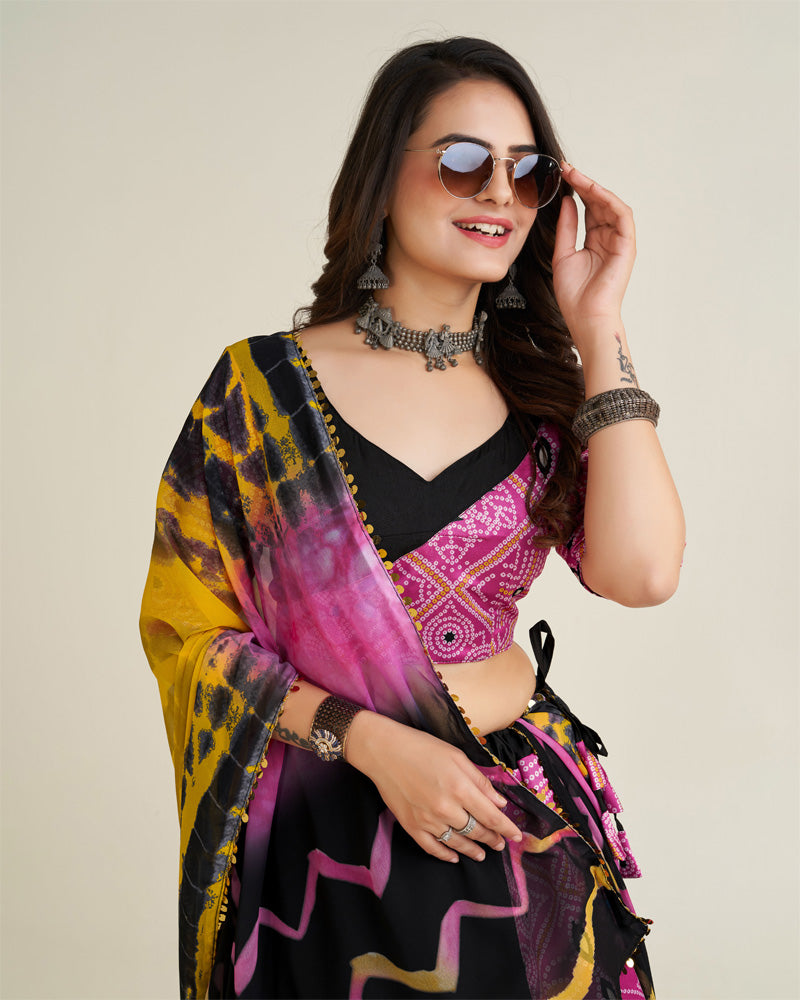 Keeping the grace & beauty of Navratri with this Outfit.