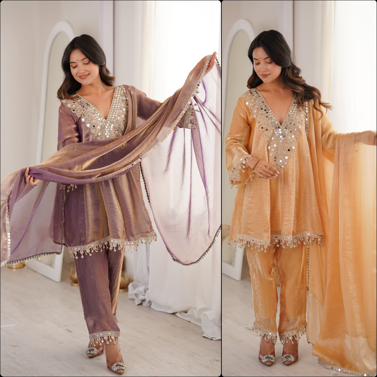 Designer 3 piece Fendy Kurti Set