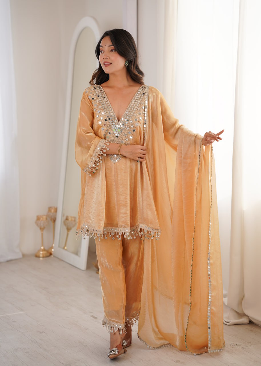 Designer 3 piece Fendy Kurti Set