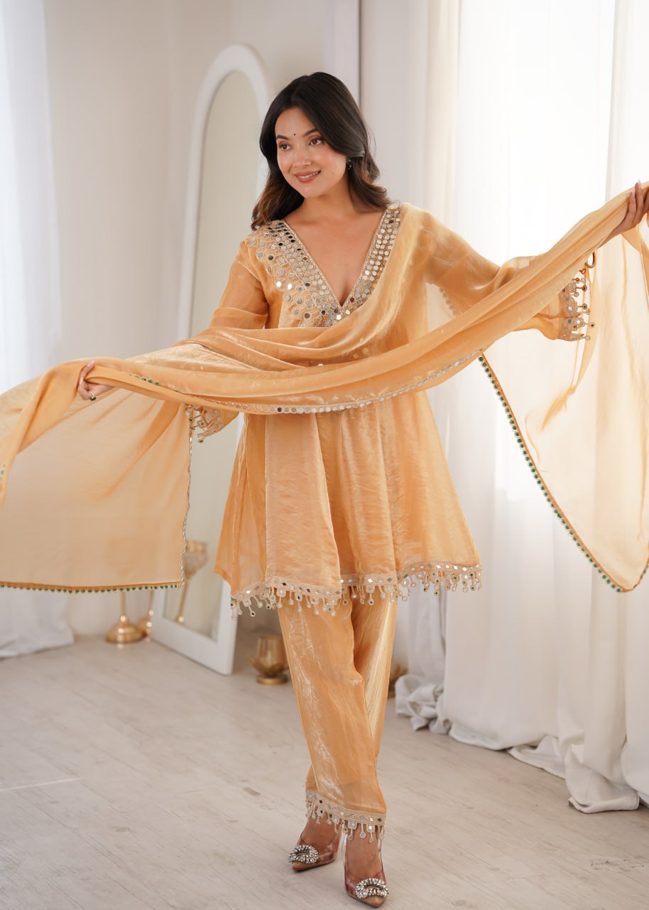 Designer 3 piece Fendy Kurti Set