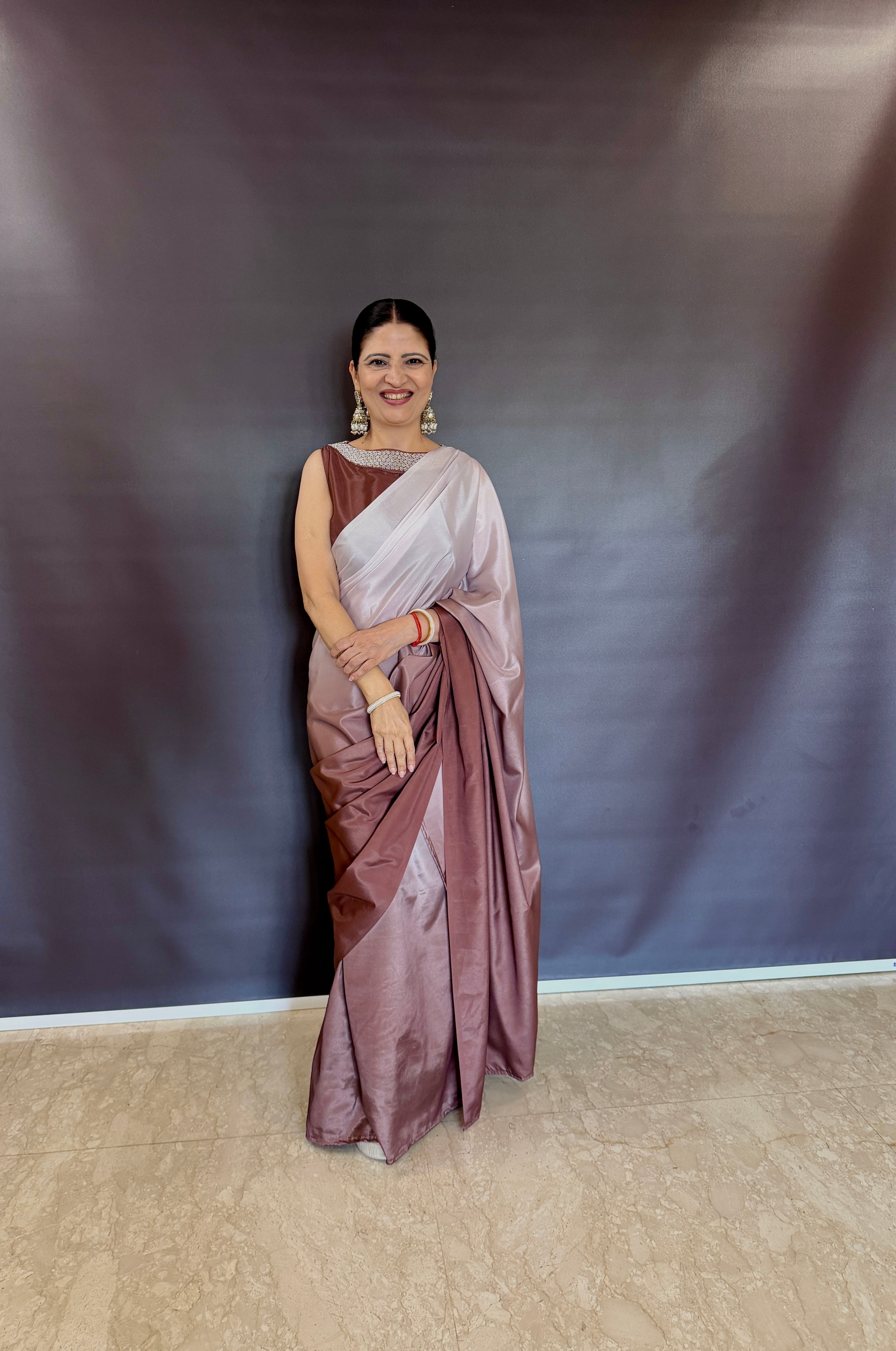 Fish Cut Gown Saree