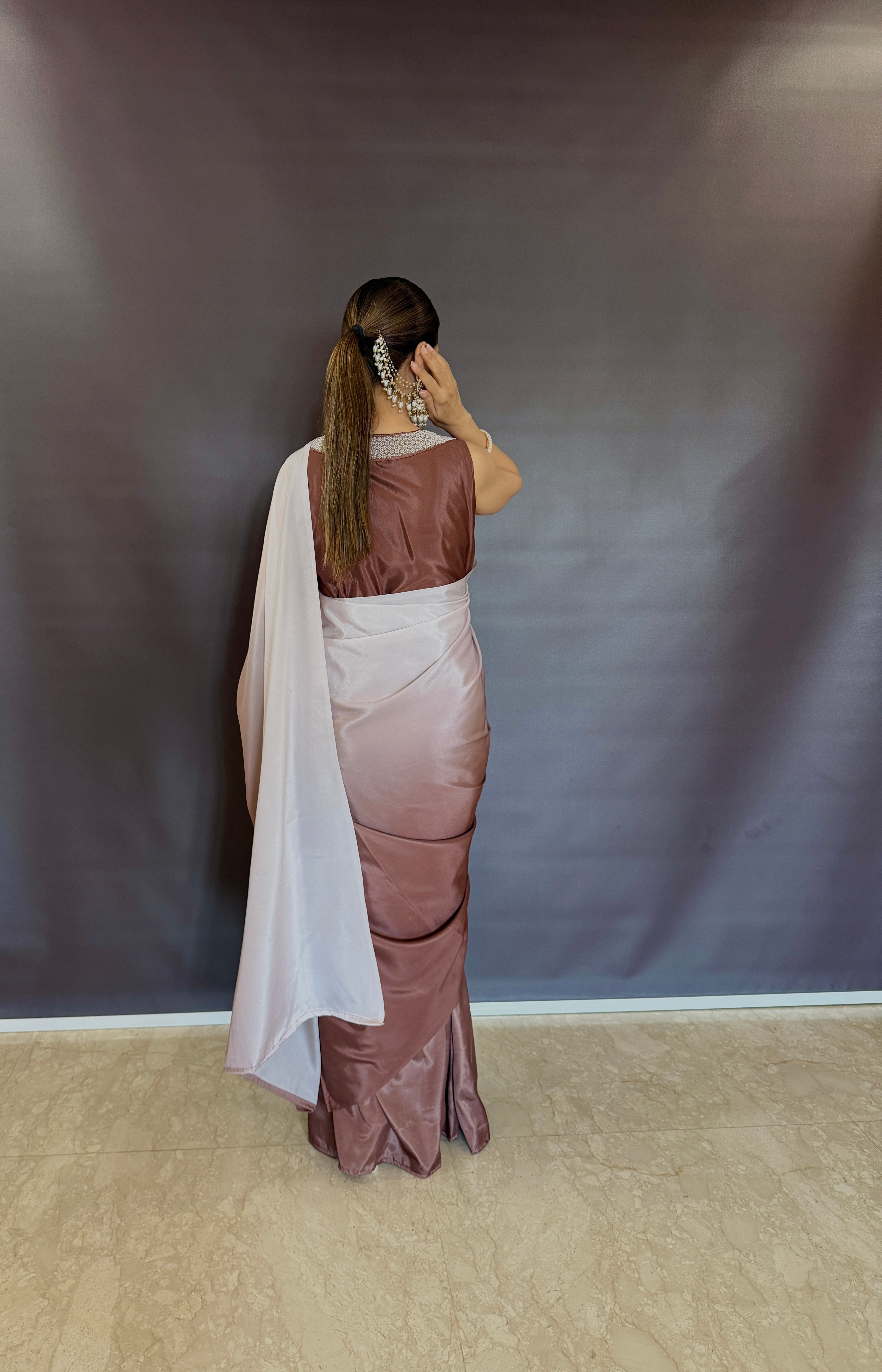 Fish Cut Gown Saree