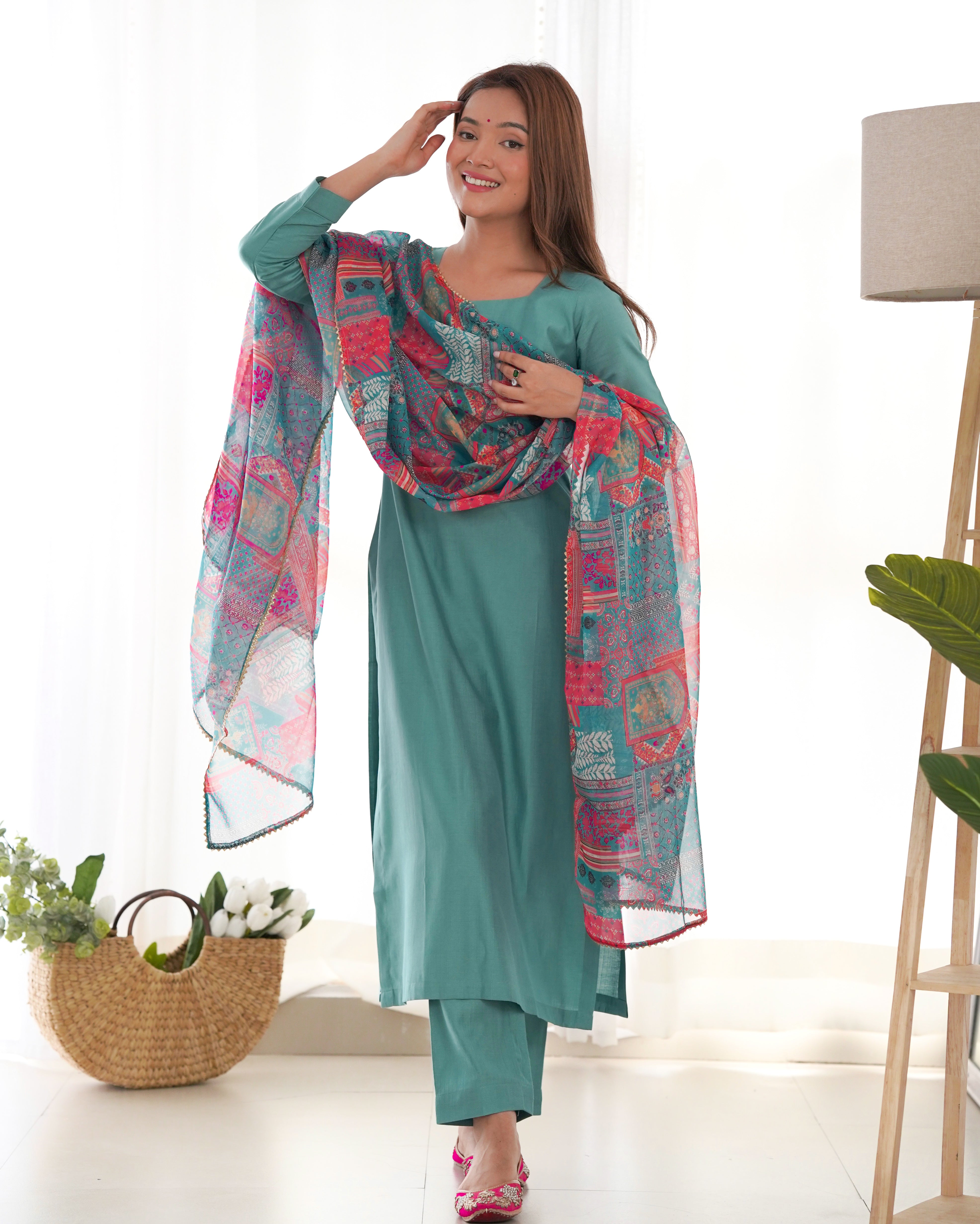 This Kurta set promises a comfortable fit and is perfect for casual as well as formal occasions