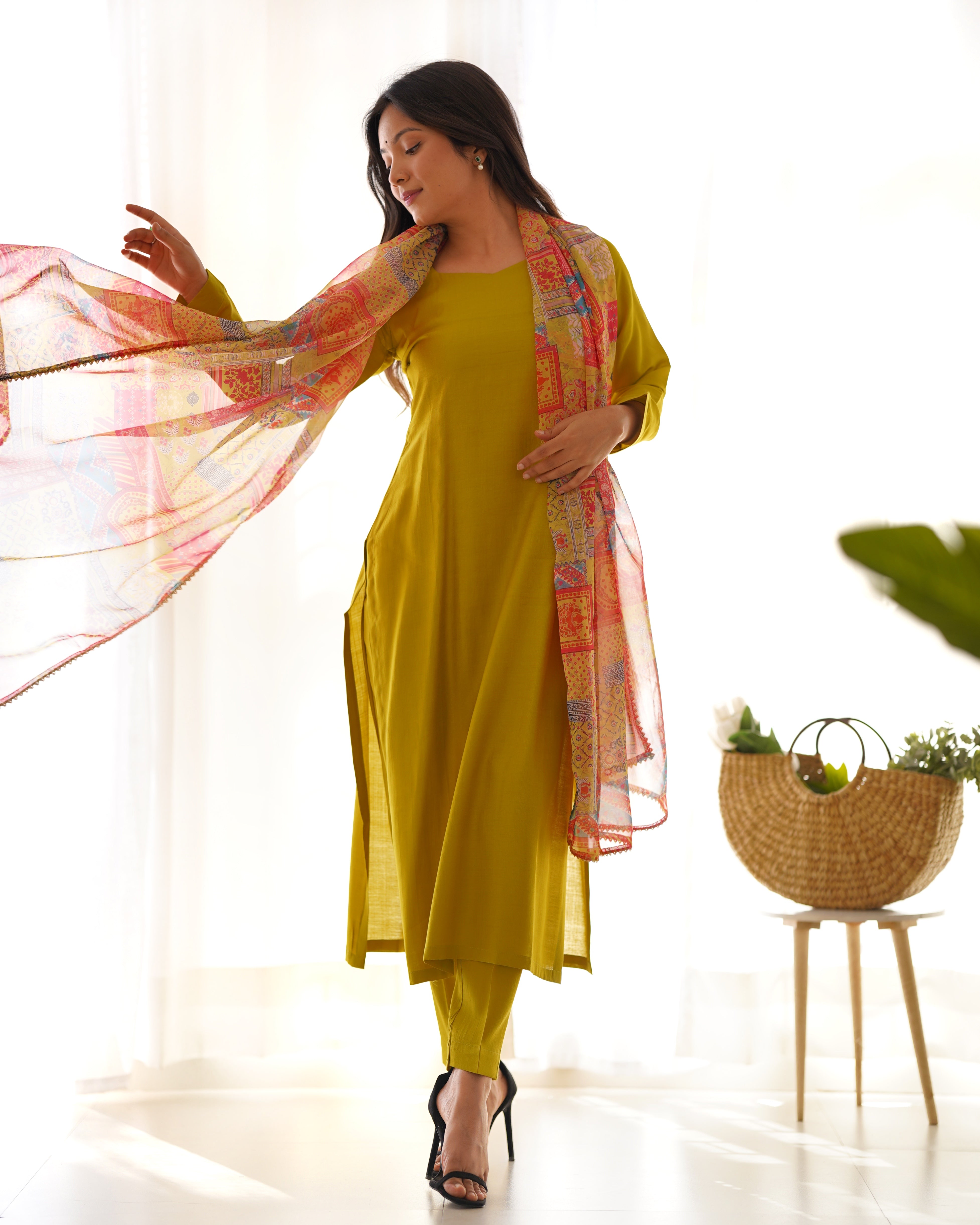 This Kurta set promises a comfortable fit and is perfect for casual as well as formal occasions