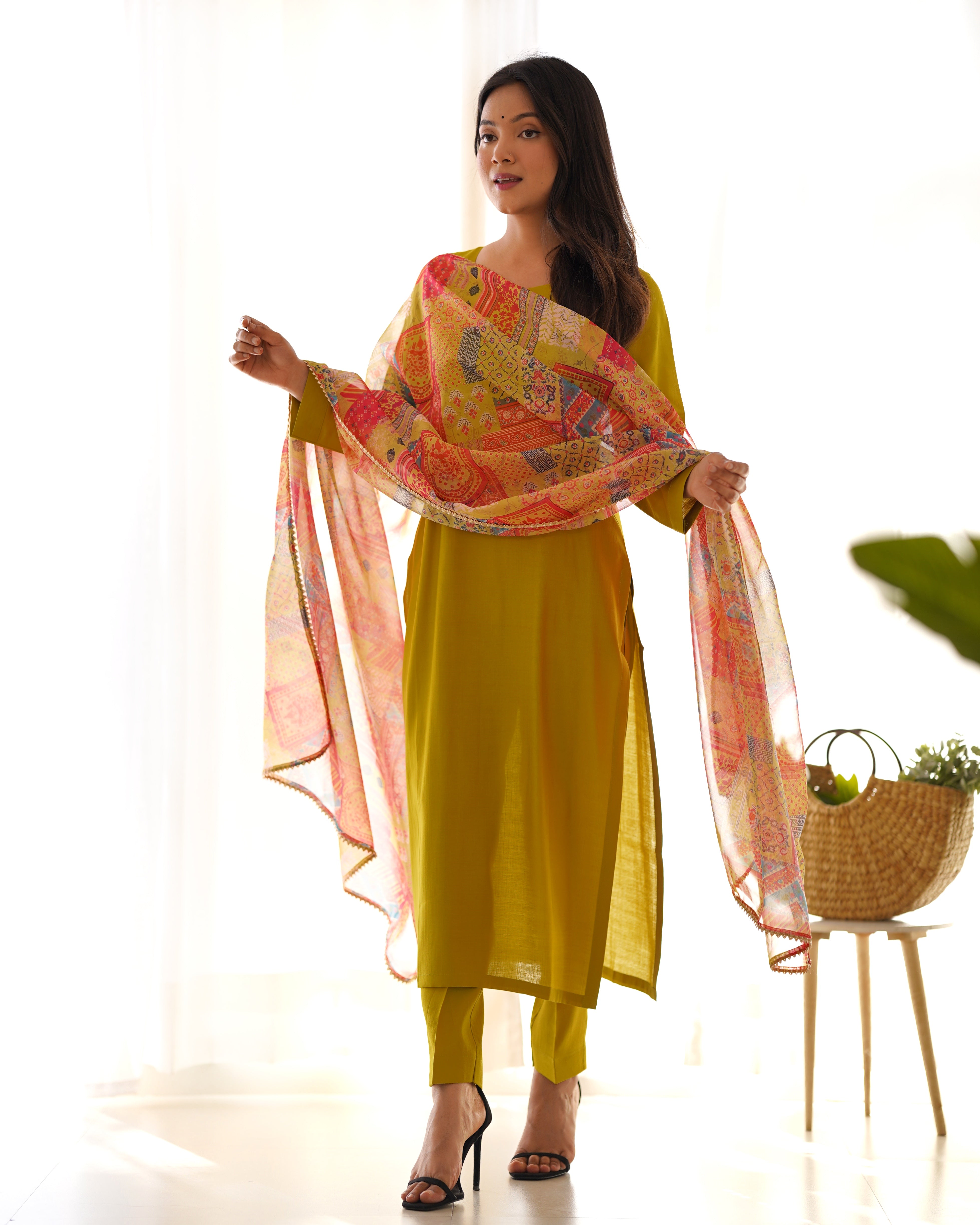 This Kurta set promises a comfortable fit and is perfect for casual as well as formal occasions