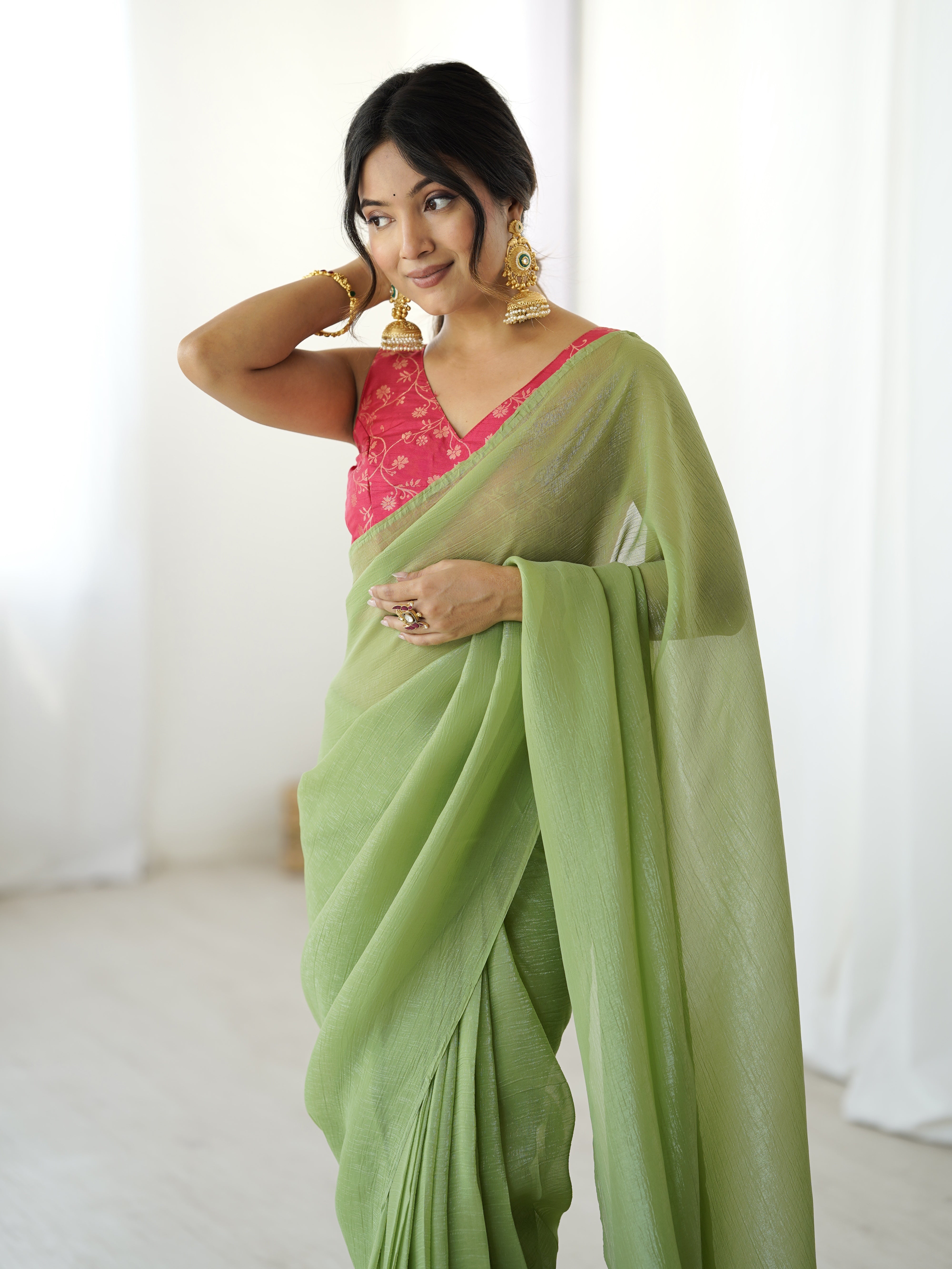 Drape elegance in seconds - Ready To Wear Saree