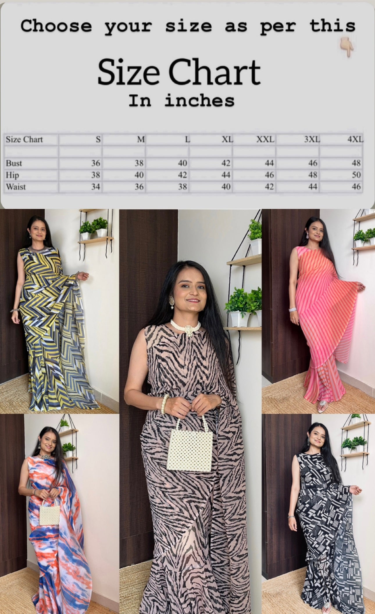 Get ready this festive season with this pre Drapped saree Gown