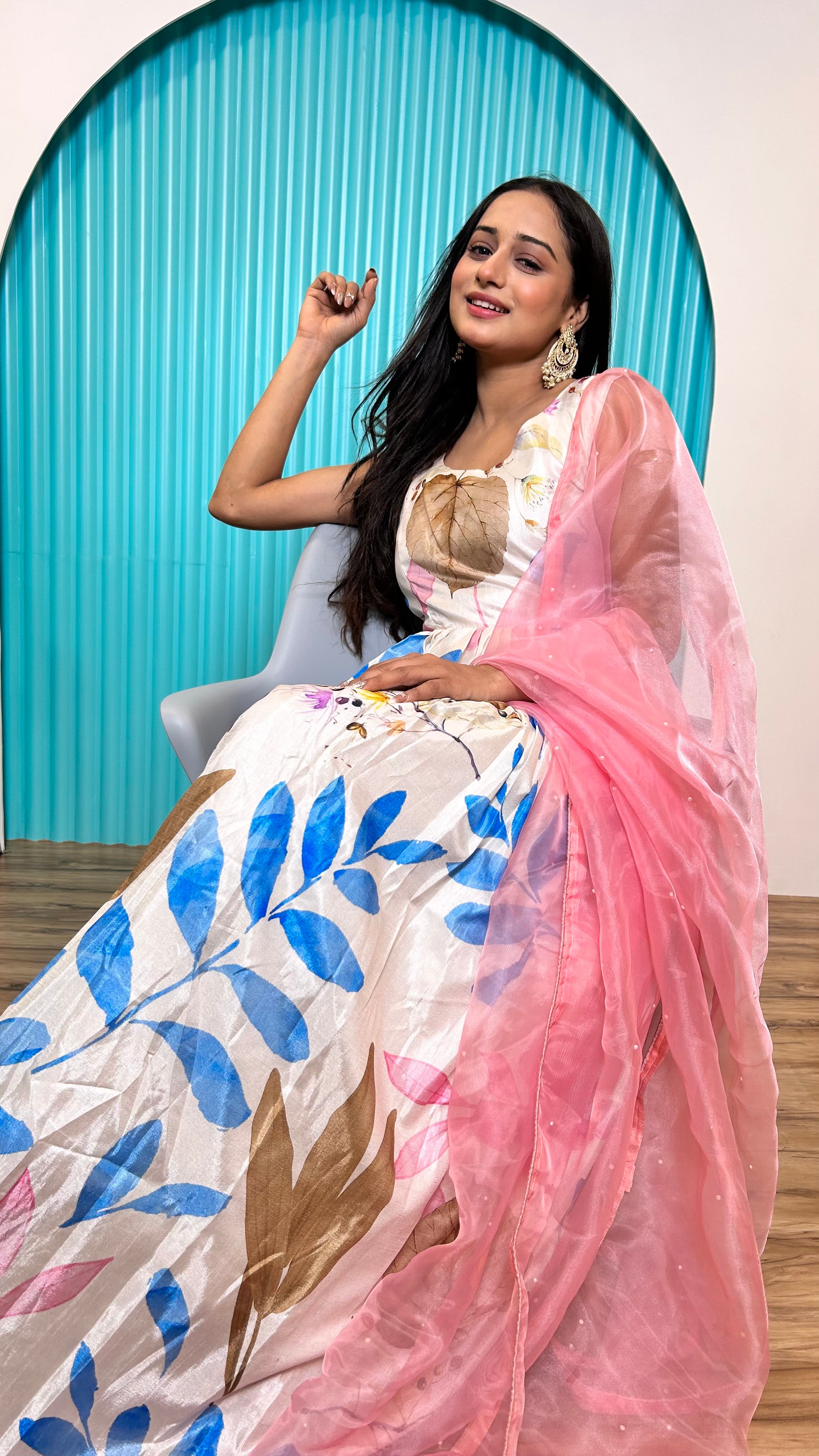 Elevate your style and Comfort with this Dola Silk Gown.