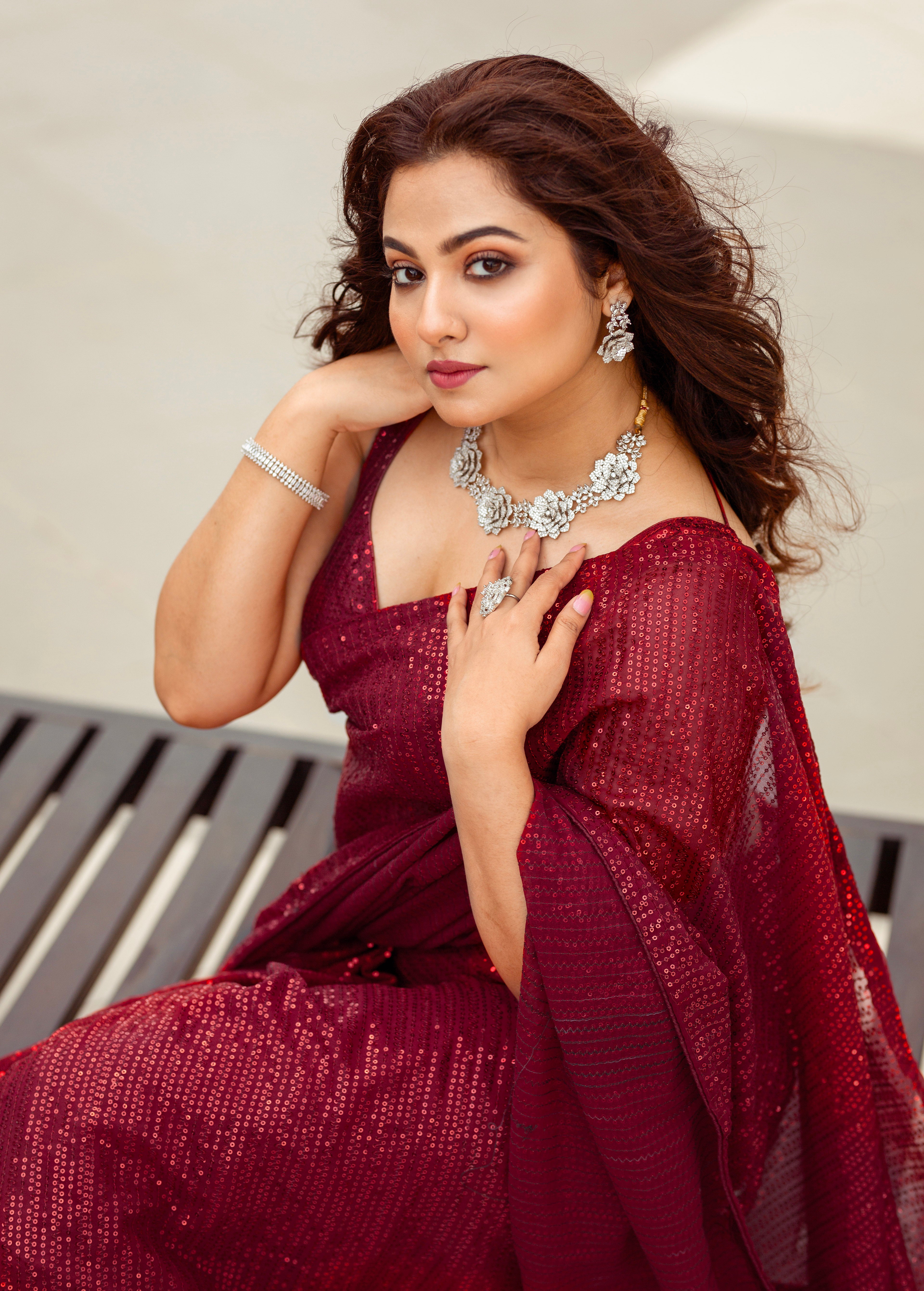 Fashion Book present Sequins saree which will capture your heart