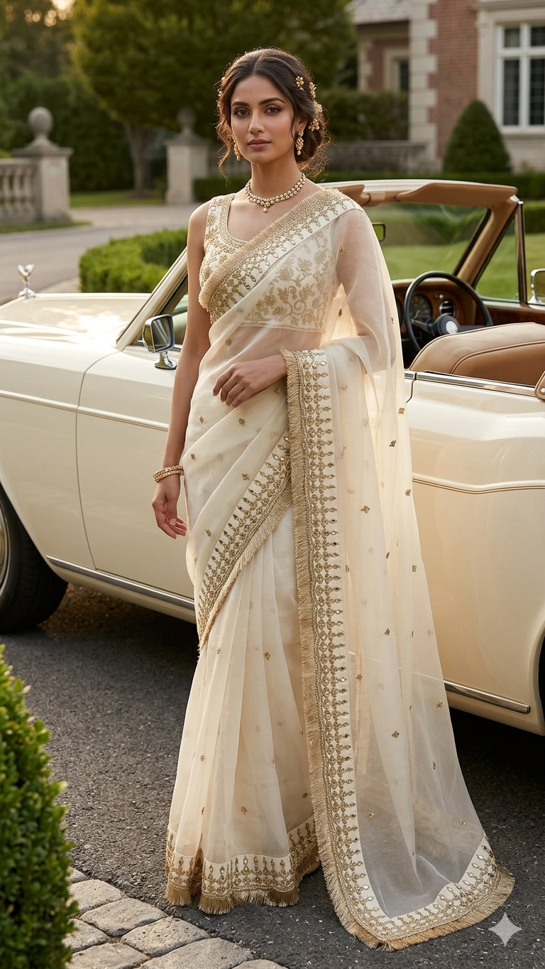 Elegance begins with a saree
