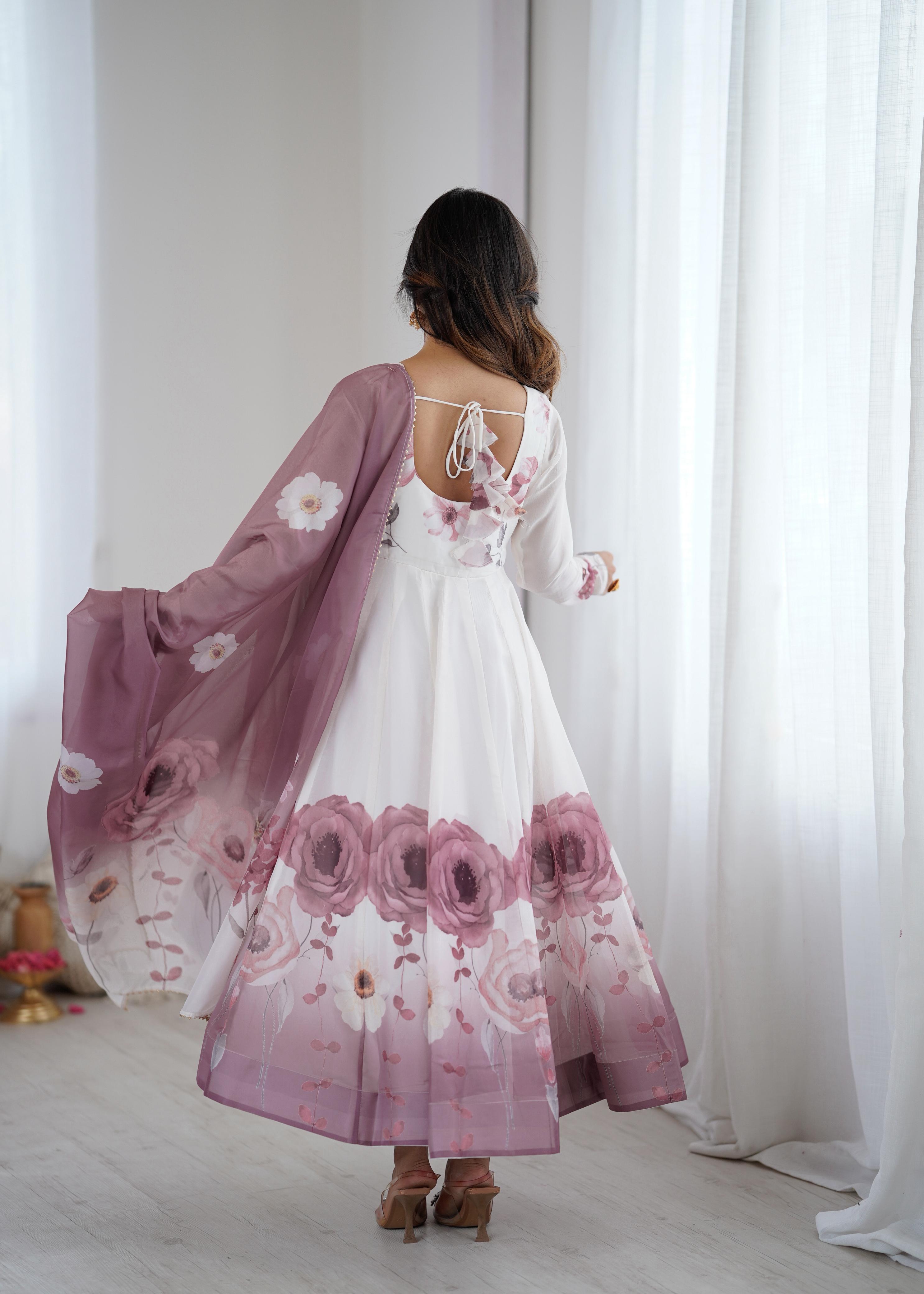 Festive Bloom Anarkali Set