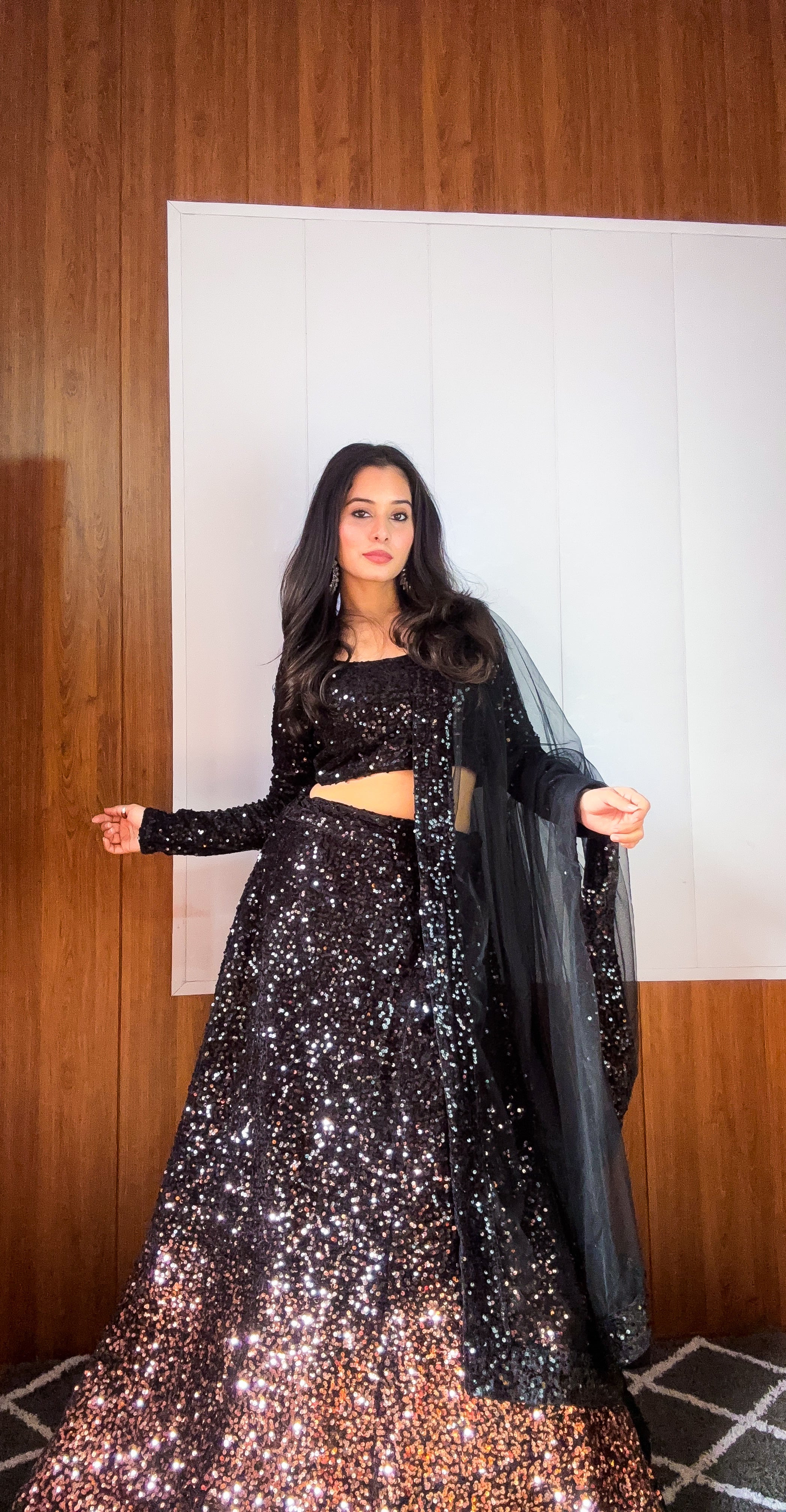 Dazzle this festive season with this beautiful sequence lehenga π€π€