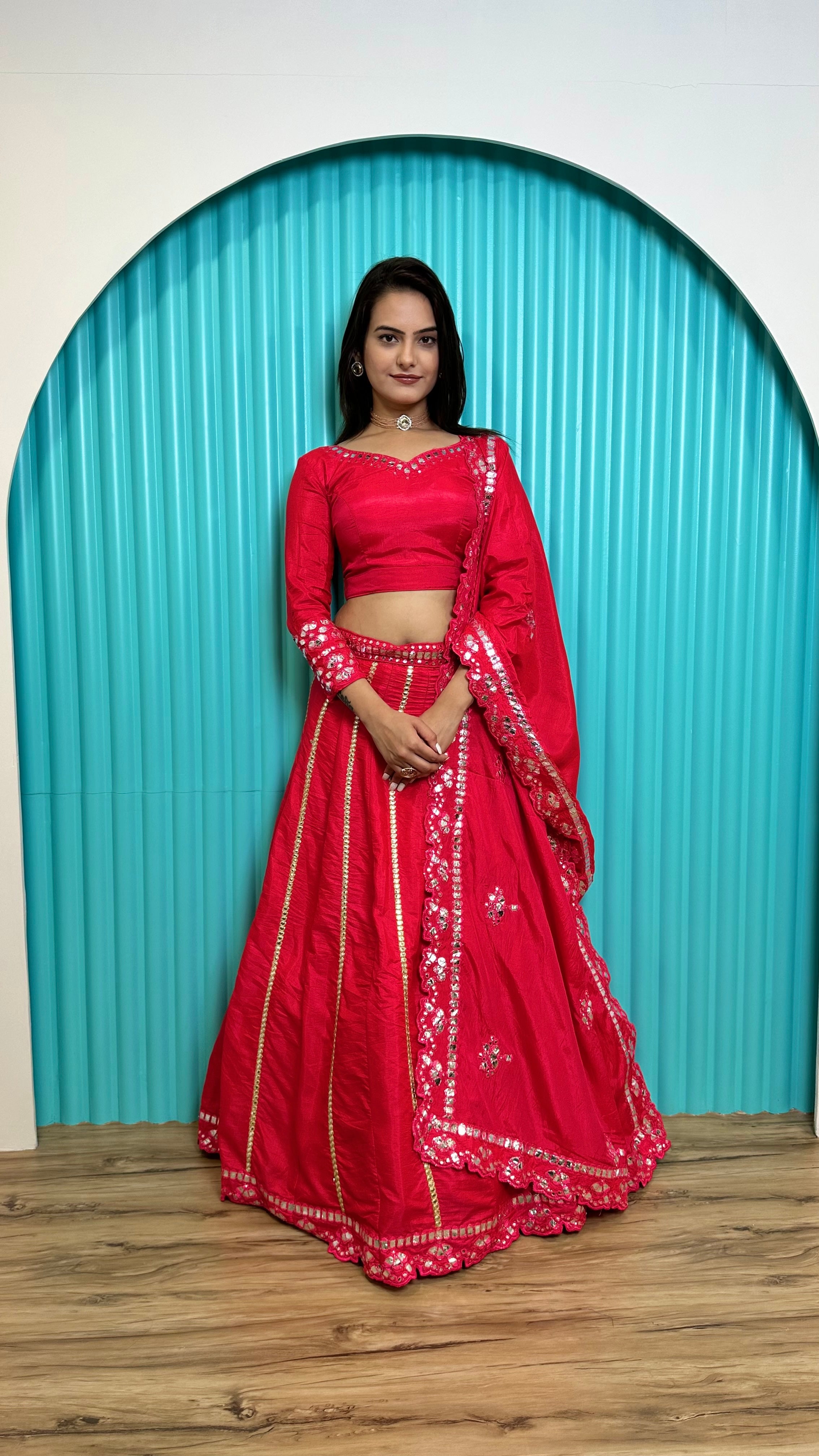 Fashion Book Present Designer Hot pink lehenga set