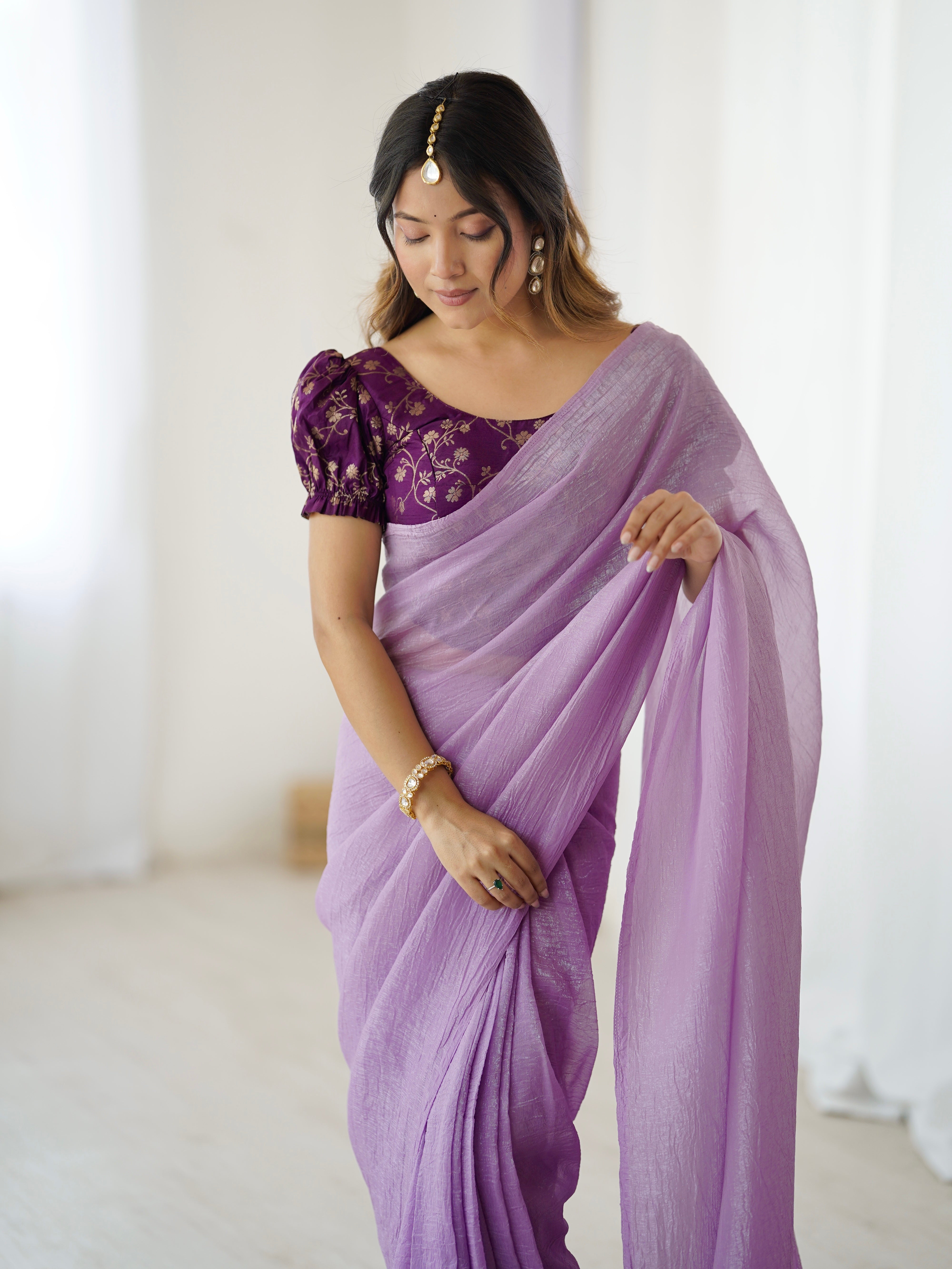 Instant saree , Timeless beauty - Ready to wear Saree