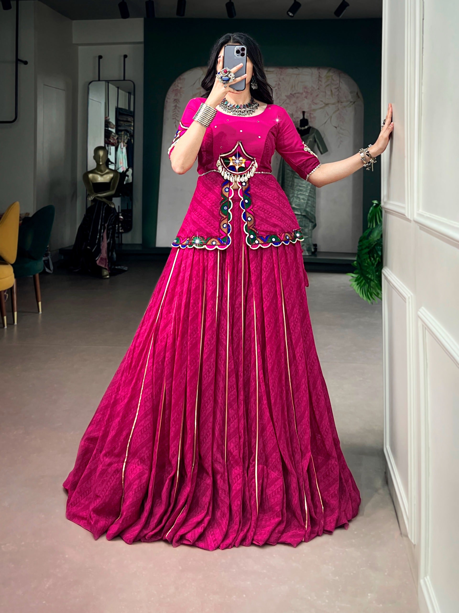 Twirl ready in Rani pink.