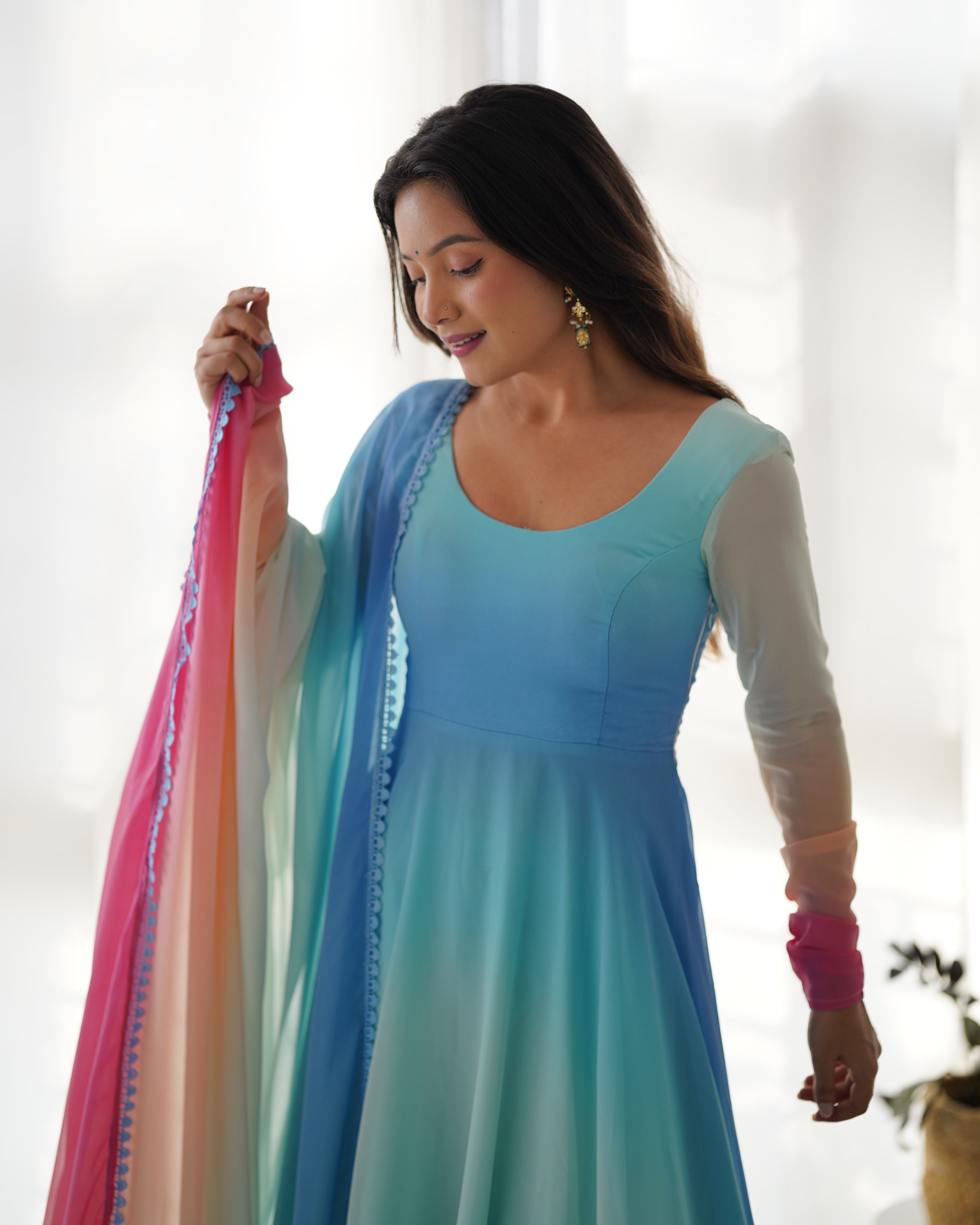Fashion Book Present colourfull lightweight & fresh look outfit is perfect for upcoming festivities and weddings which provides you more comfort and style