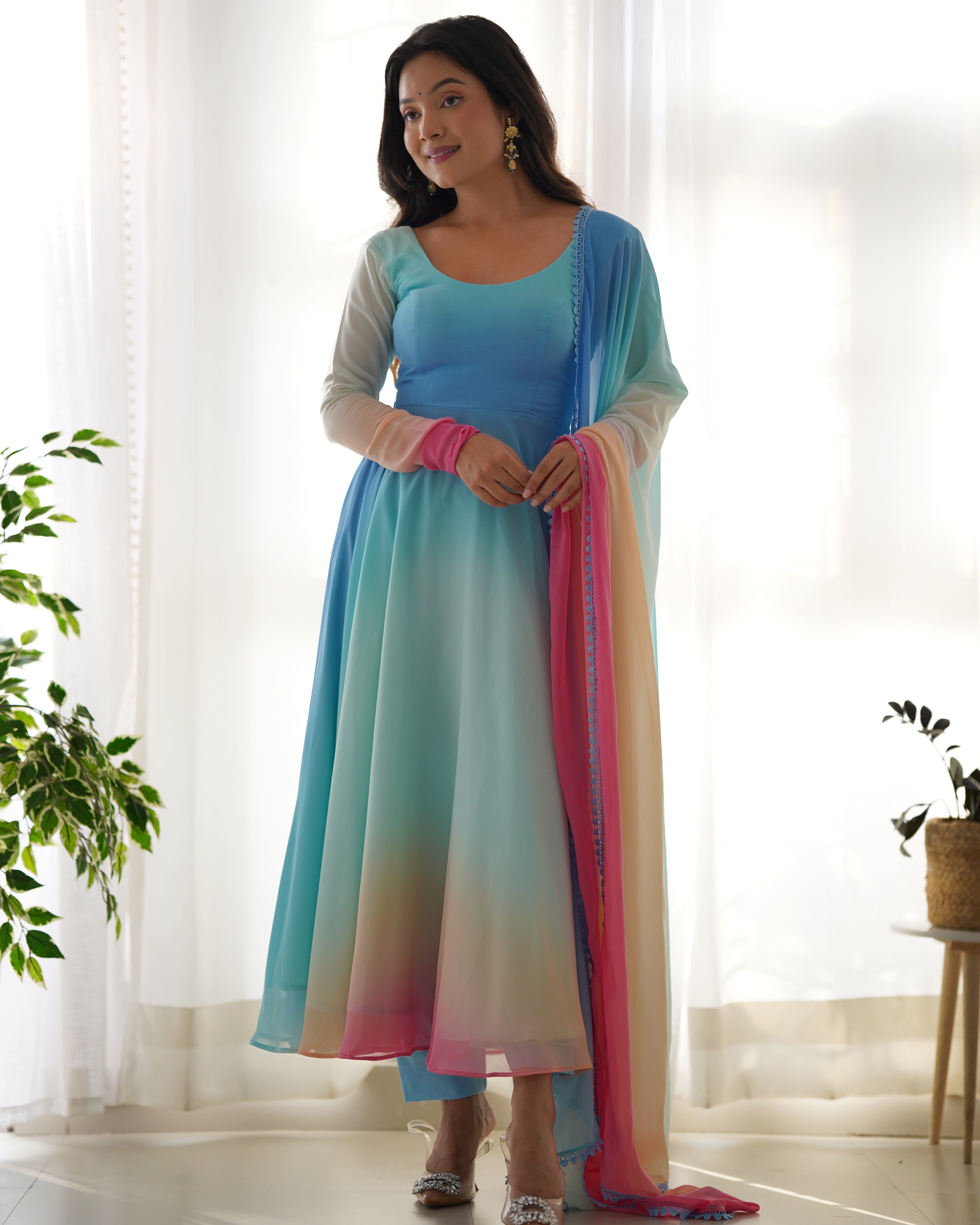 Fashion Book Present colourfull lightweight & fresh look outfit is perfect for upcoming festivities and weddings which provides you more comfort and style