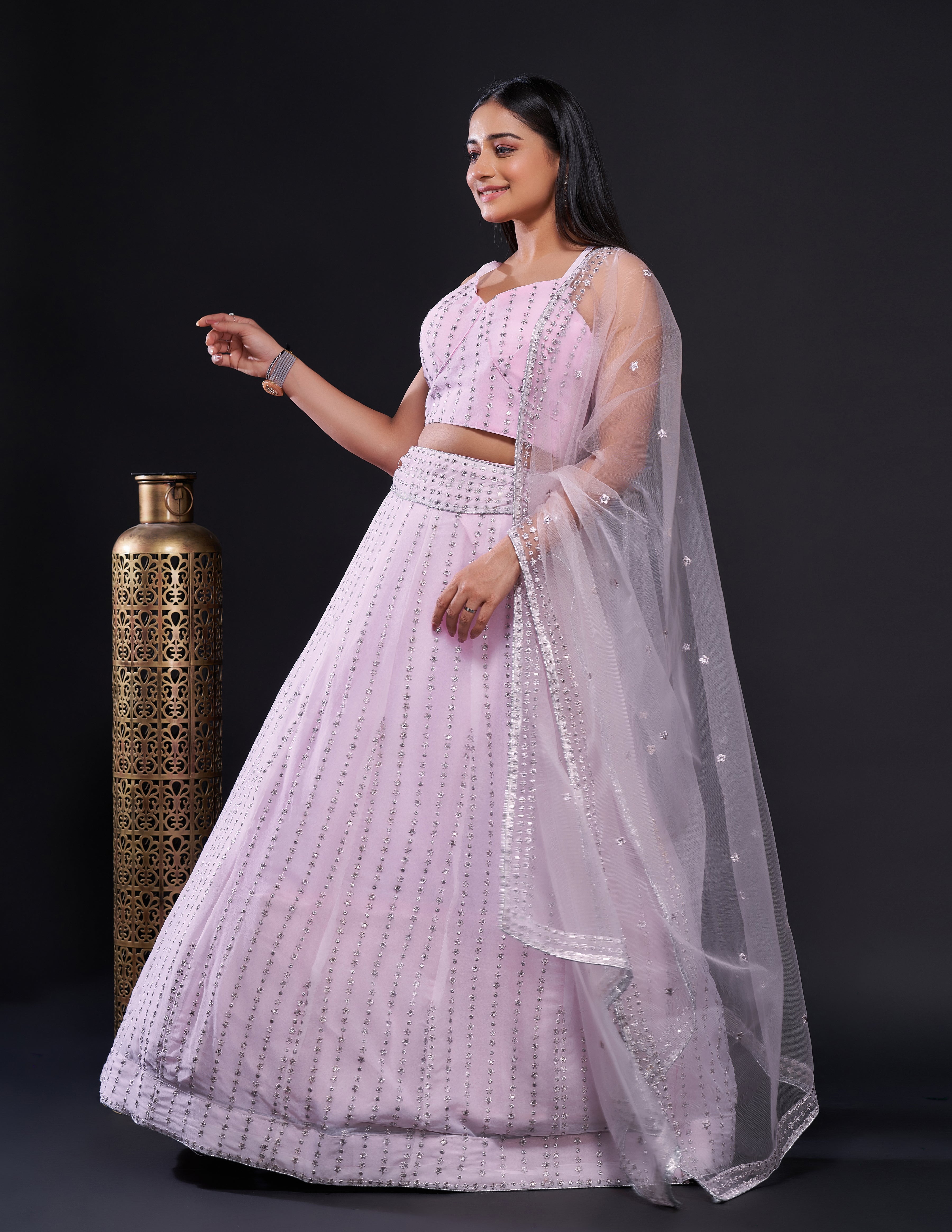 Fashion Book Present Designer lehenga set is perfect for any festive occasion.