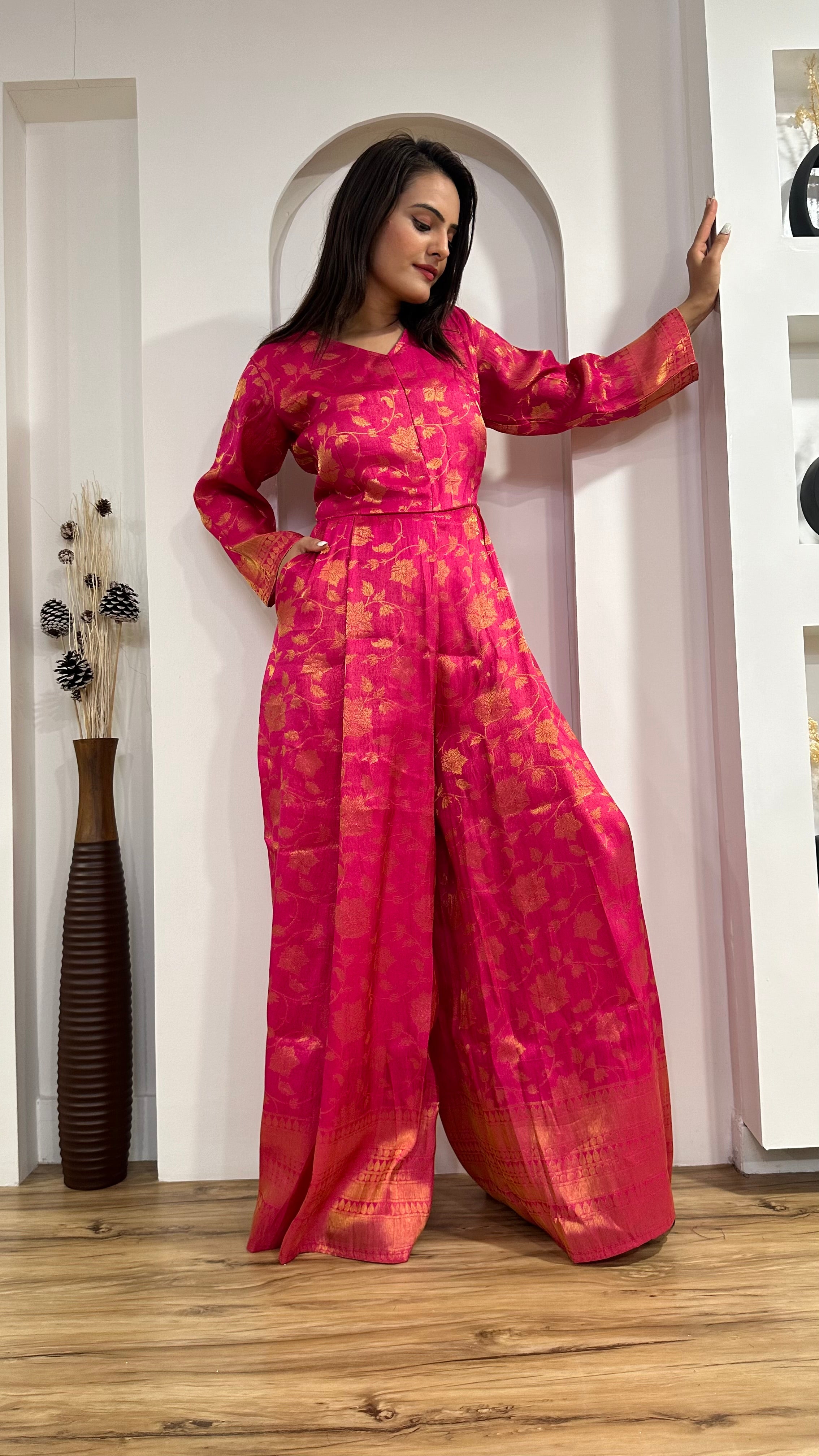 Stunning indian jumpsuit with modern charm