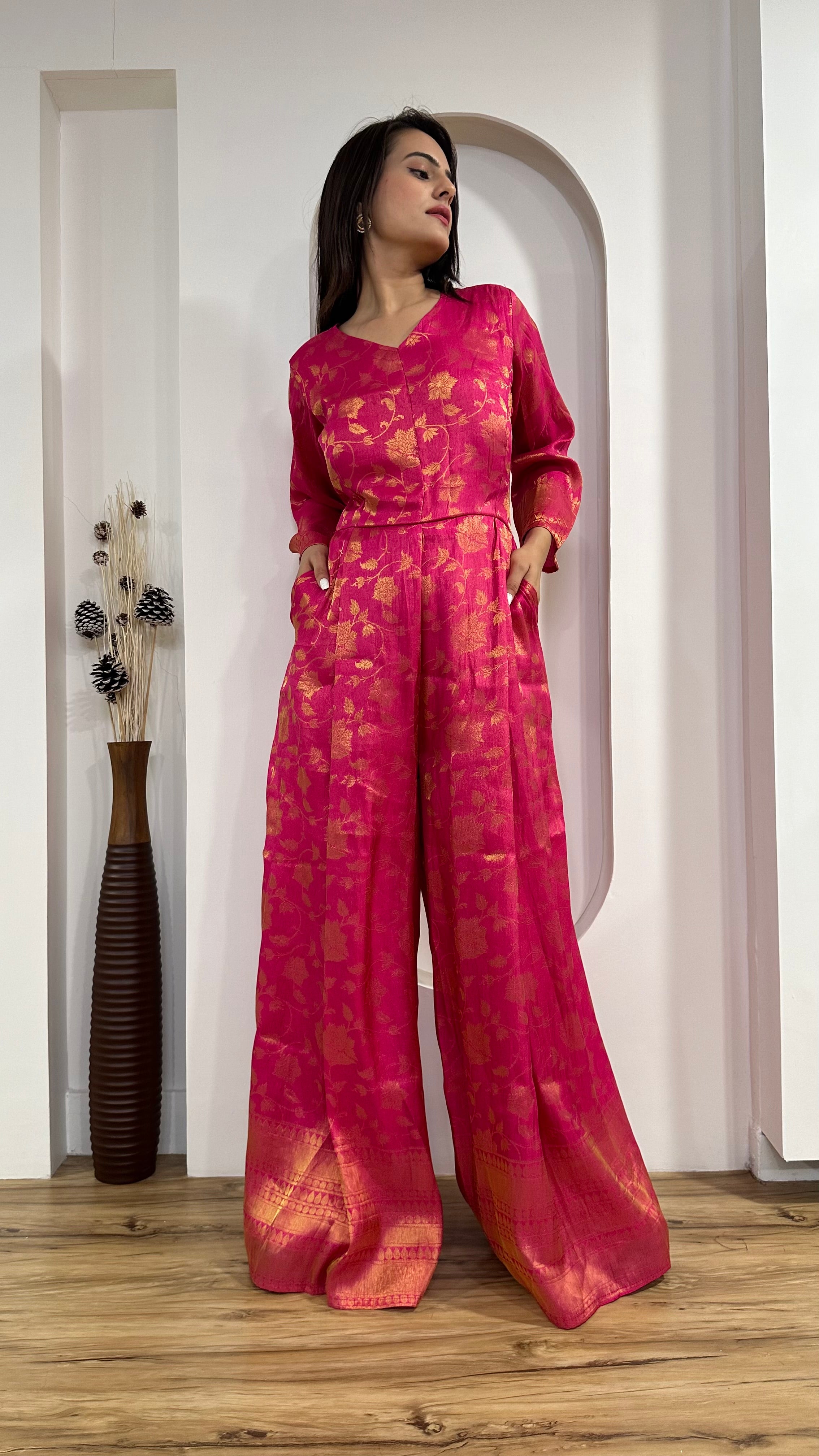 Stunning indian jumpsuit with modern charm