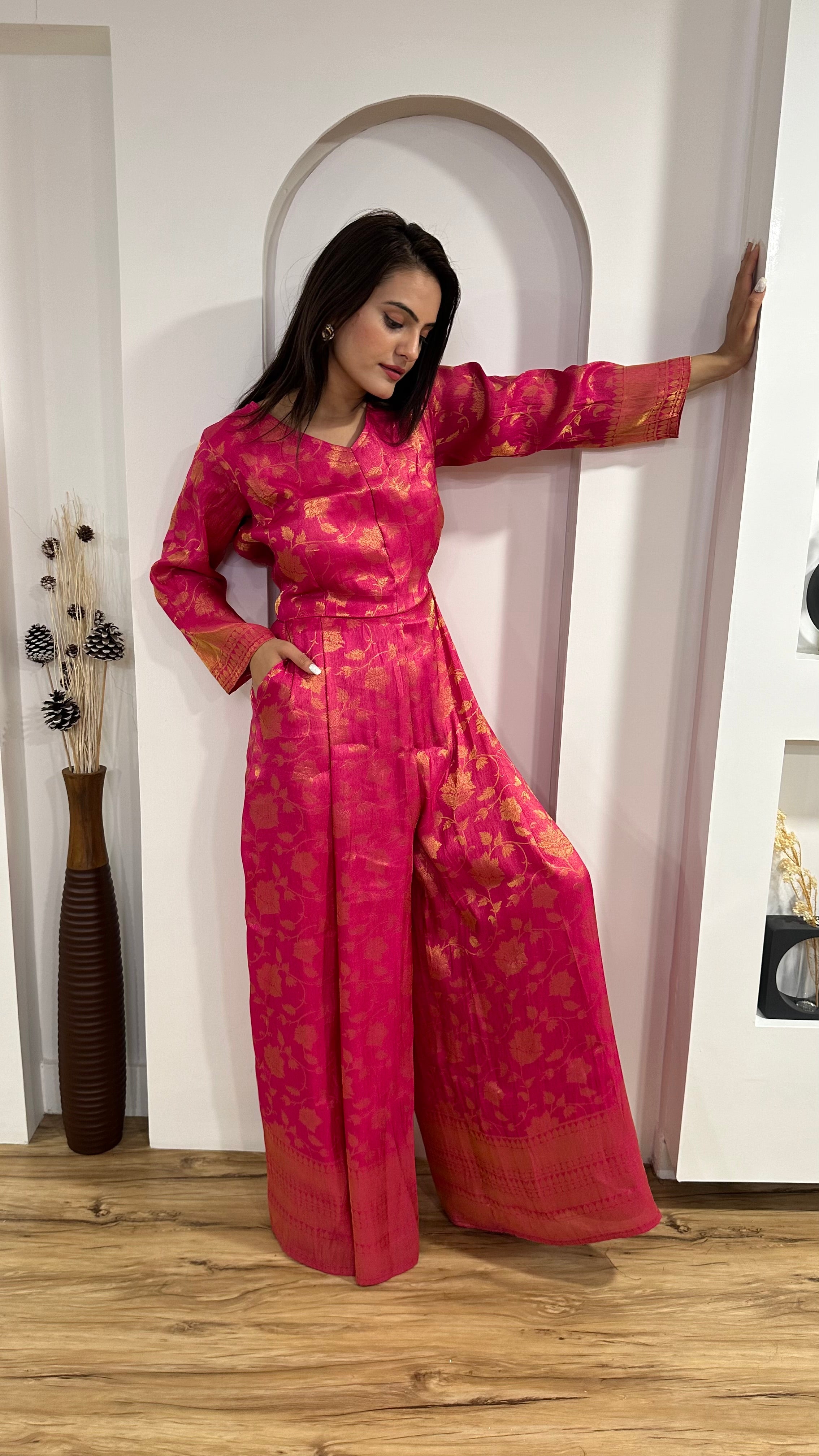 Stunning indian jumpsuit with modern charm