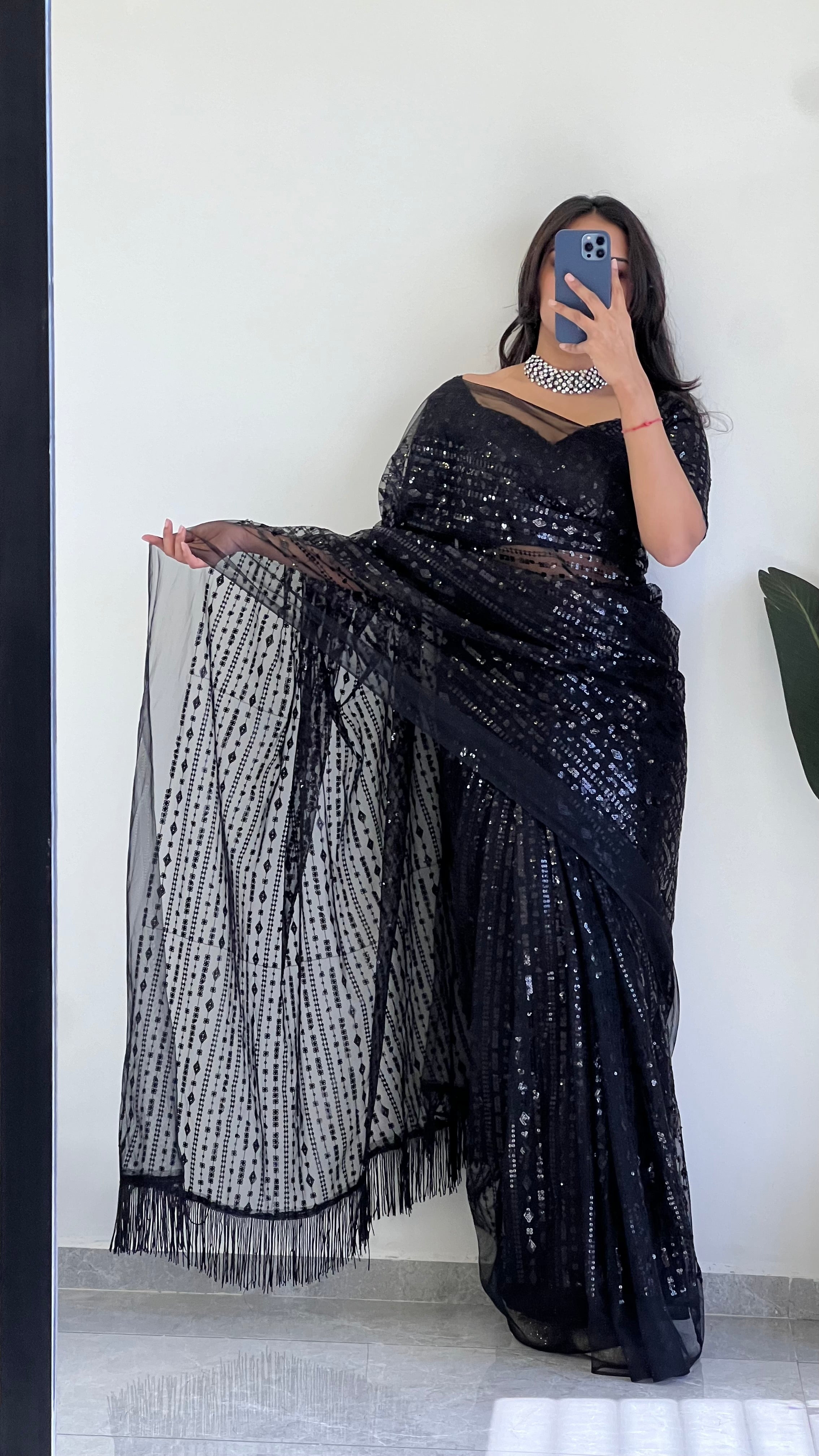 This Designer New Hot Black Saree is Perfect For your Cocktail Evening to Reception party