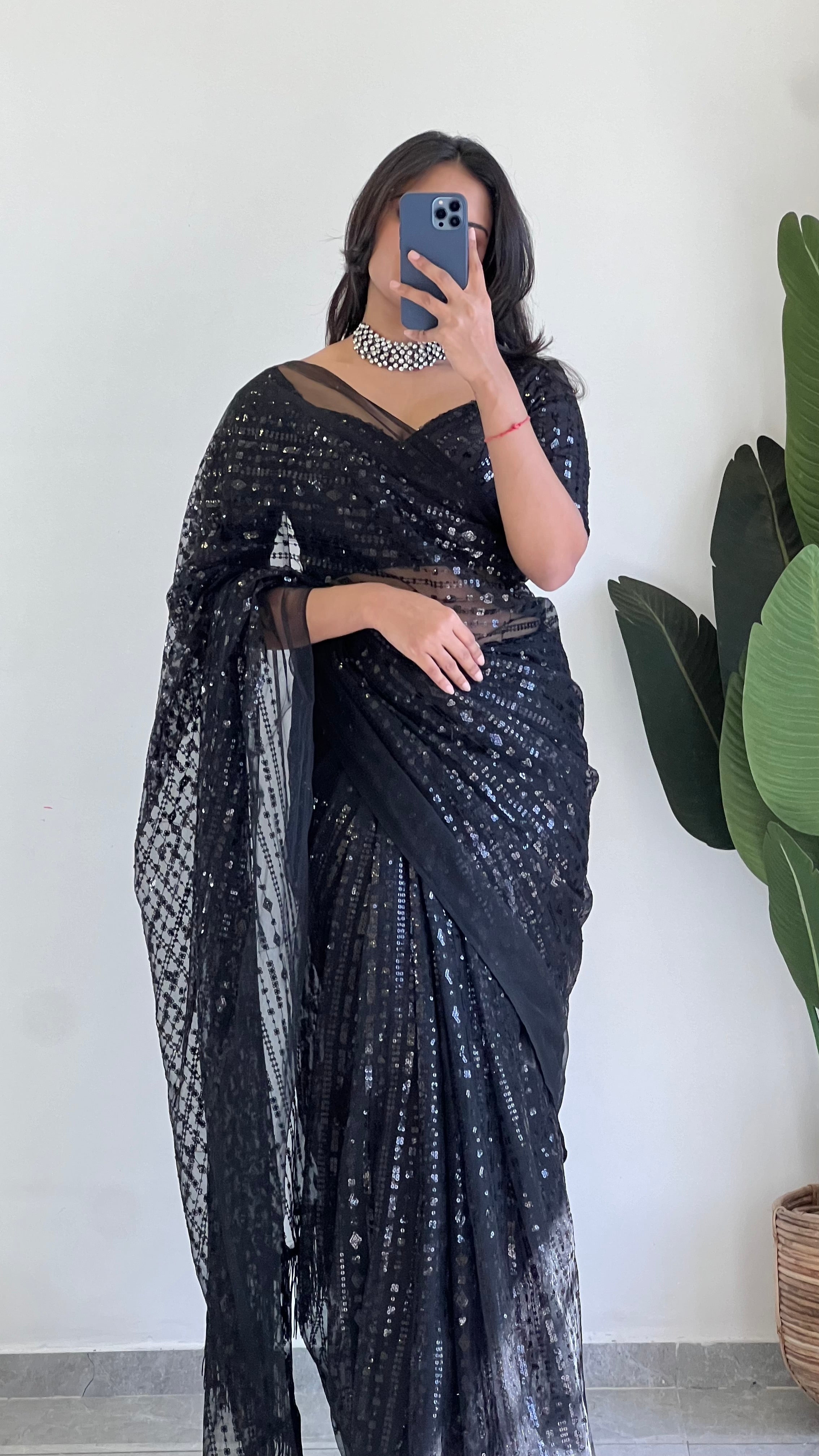 This Designer New Hot Black Saree is Perfect For your Cocktail Evening to Reception party
