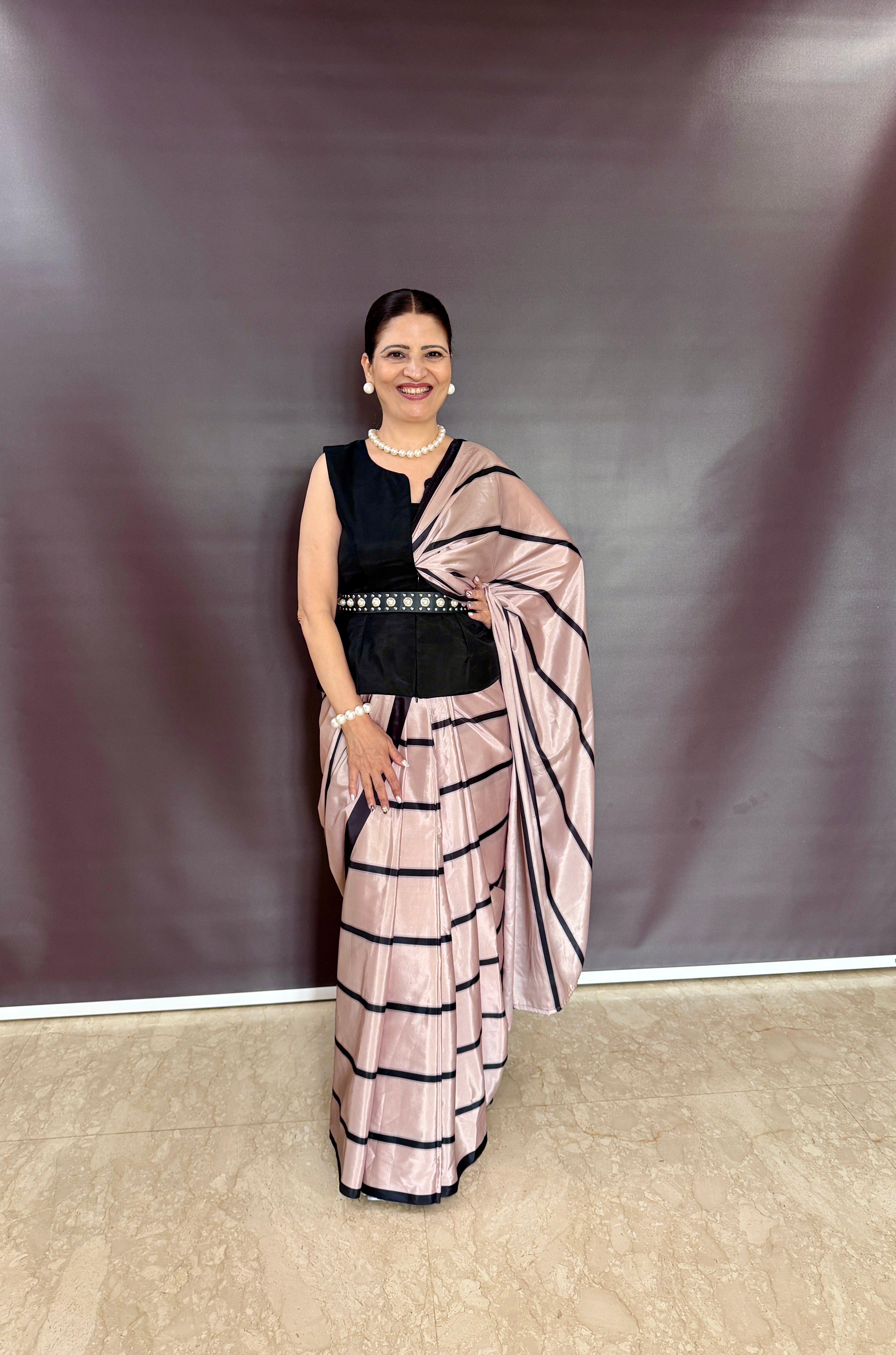 Magical zip go blouse with stunning ready to wear saree