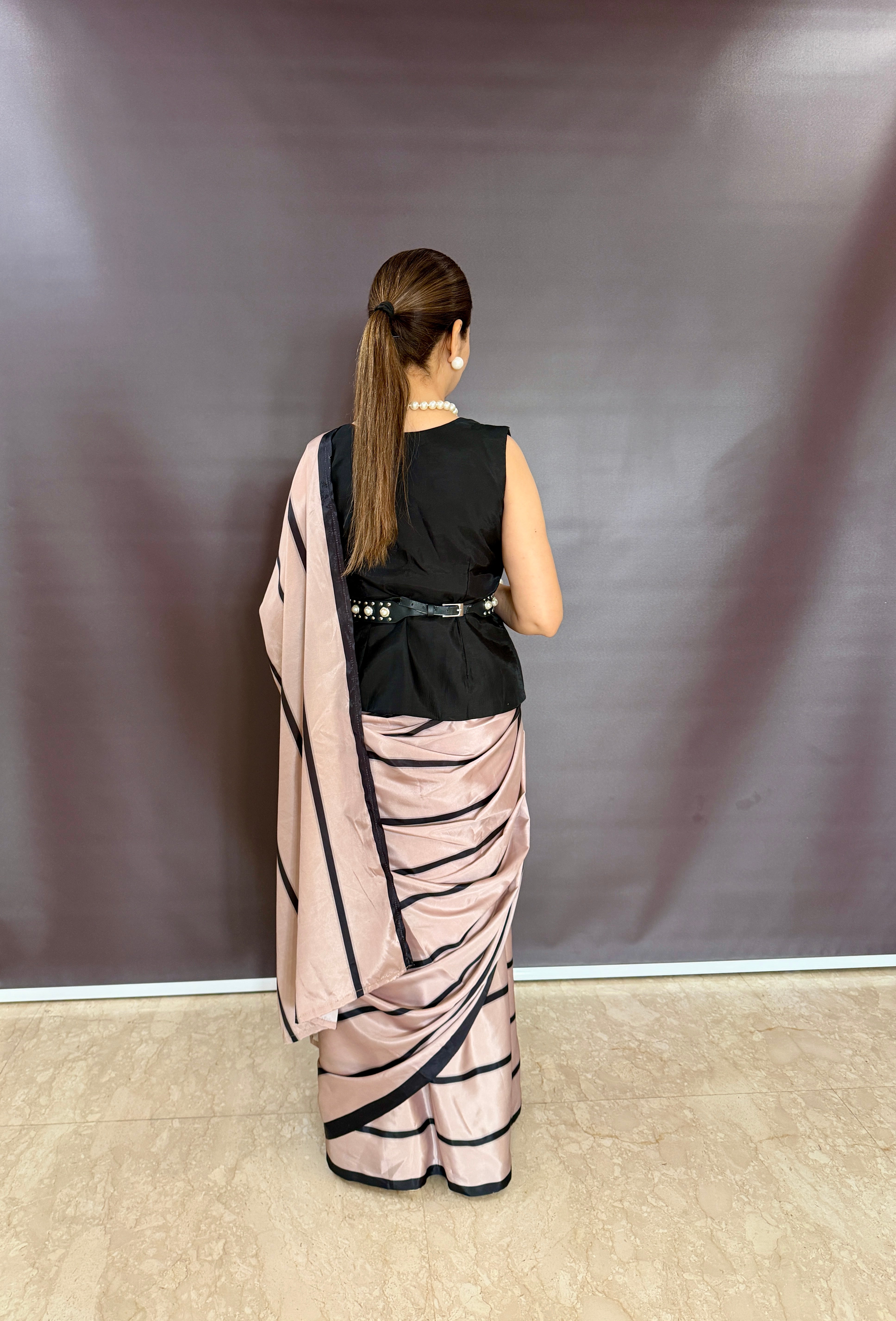 Magical zip go blouse with stunning ready to wear saree