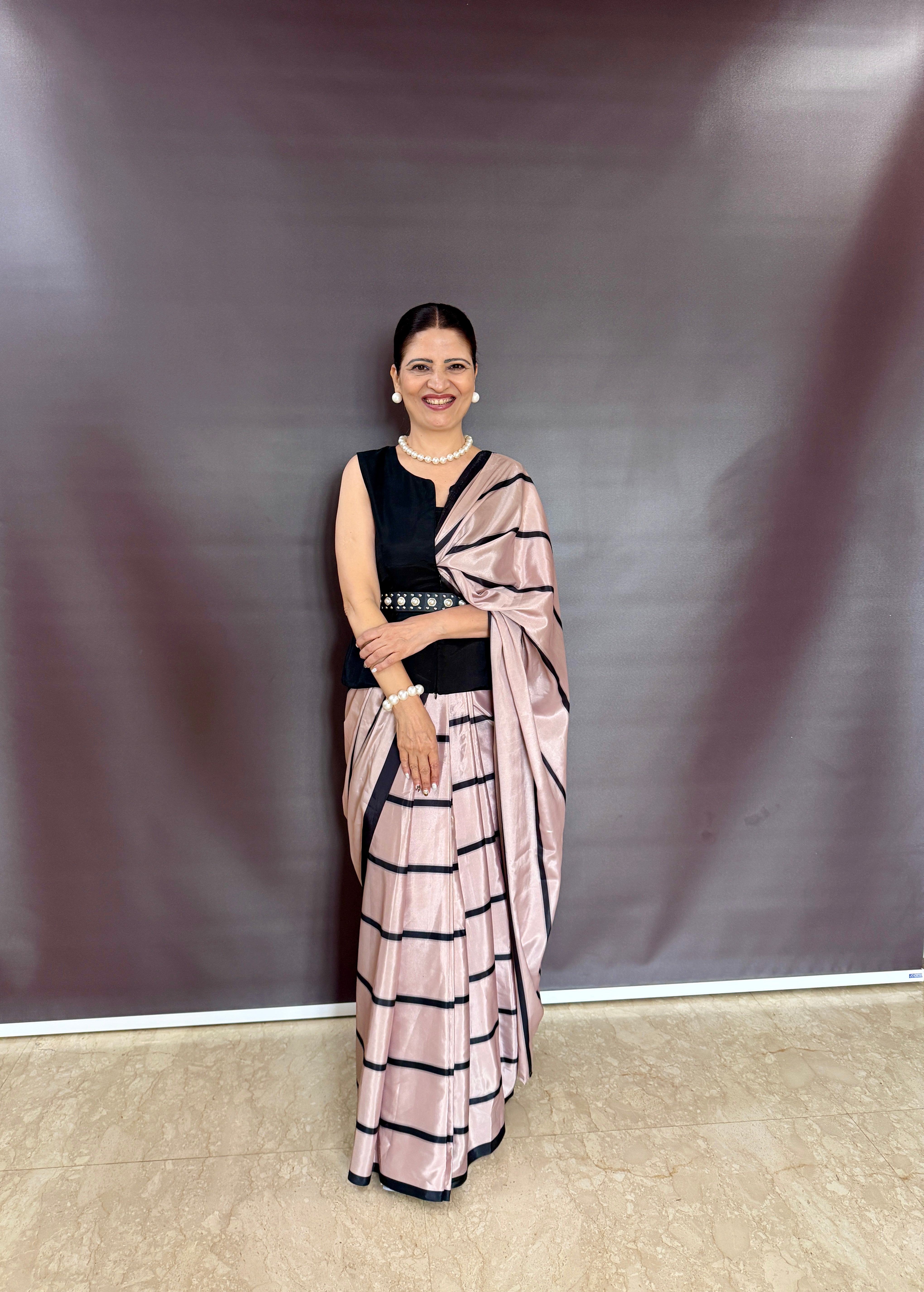 Magical zip go blouse with stunning ready to wear saree