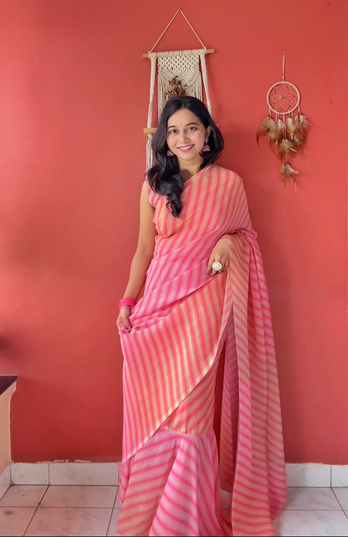 Get Ready this festive season with this pre Drapped saree Gown NEW