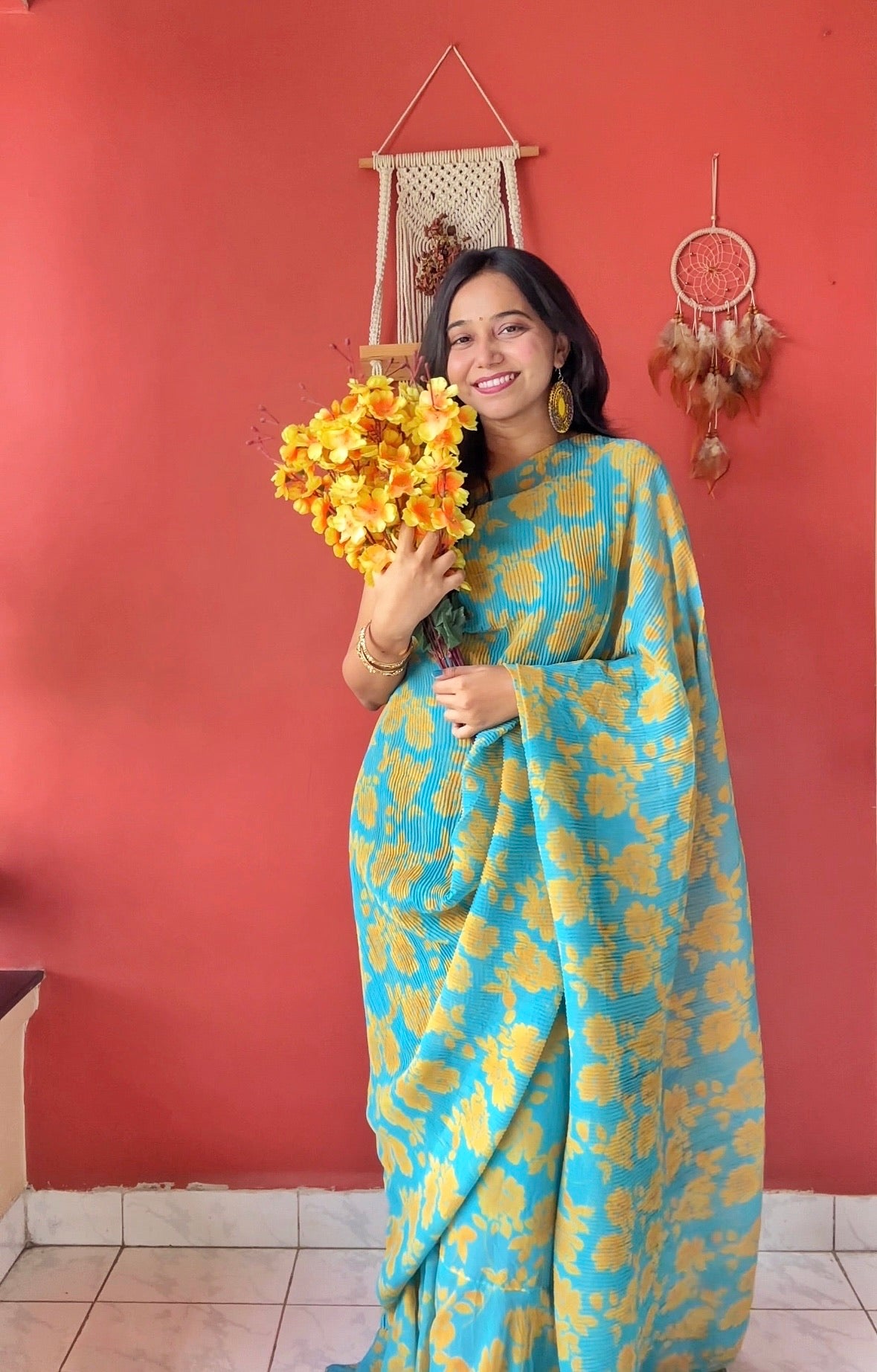 Get Ready this festive season with this pre Drapped saree Gown NEW