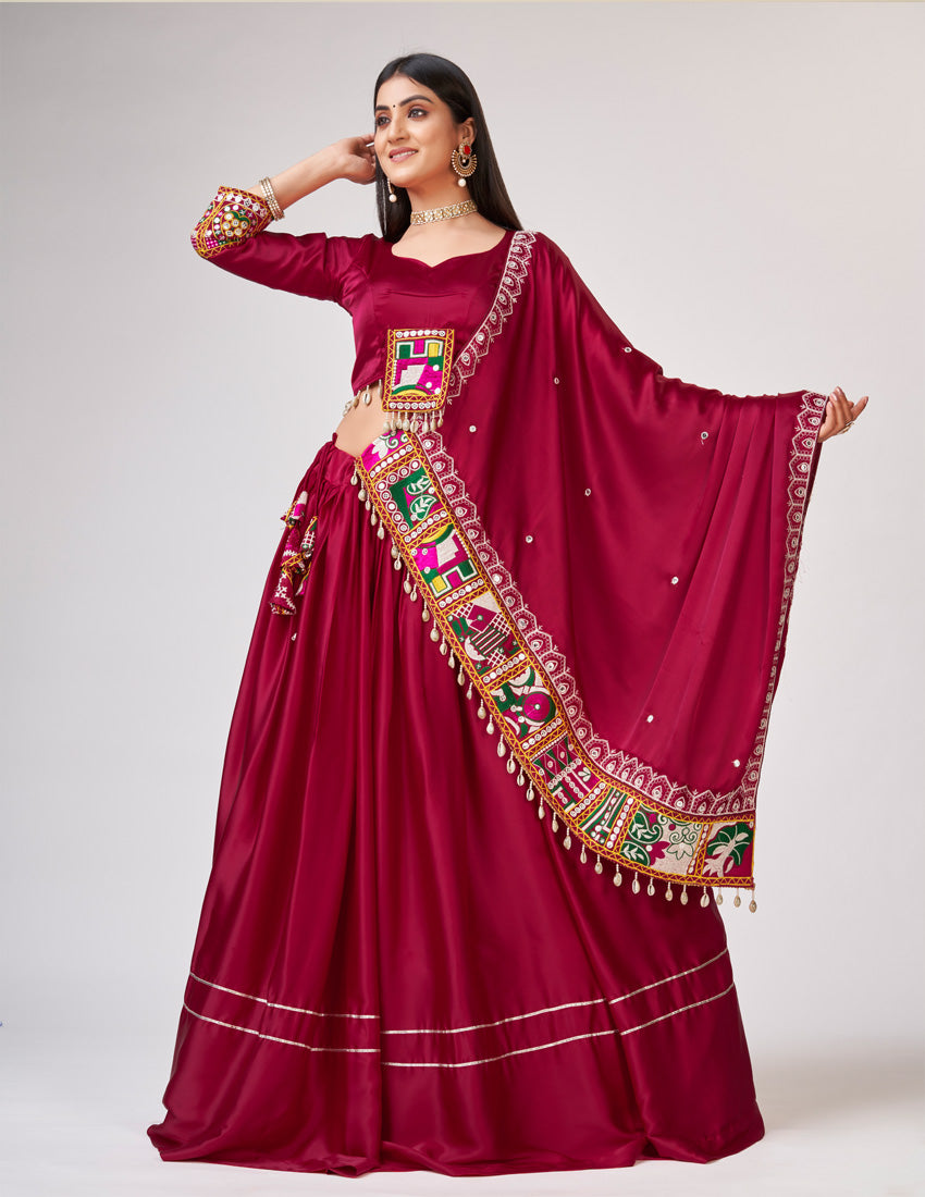 Dance into the garba night with grace and style .This stunning designer outfit is definitely d most amazing pick