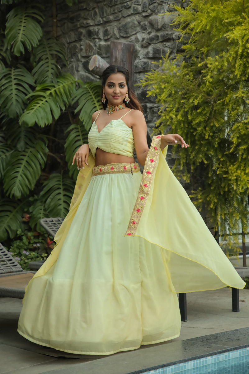 Stylish Indo western Lehenga set