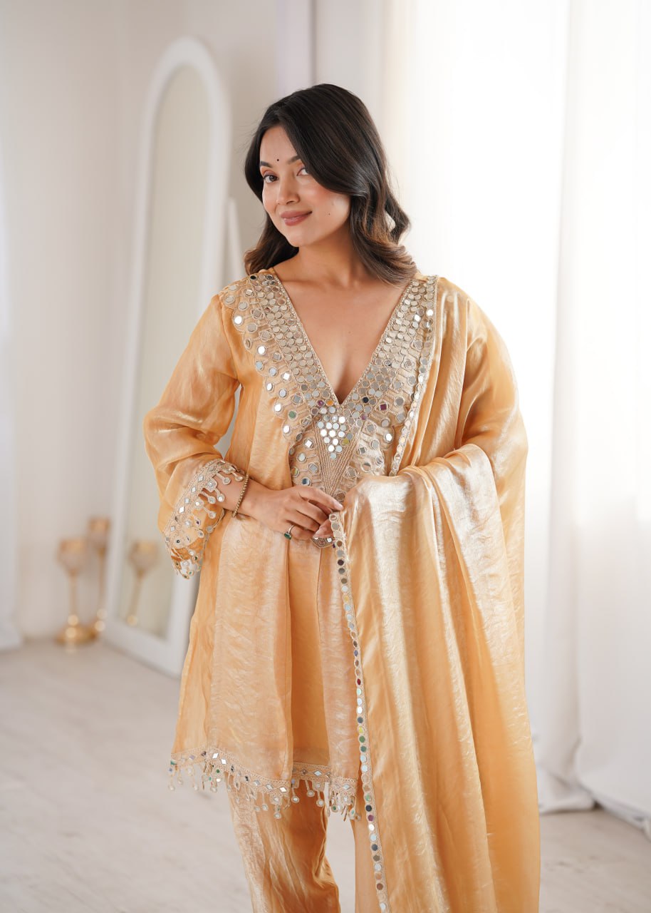 Designer 3 piece Fendy Kurti Set