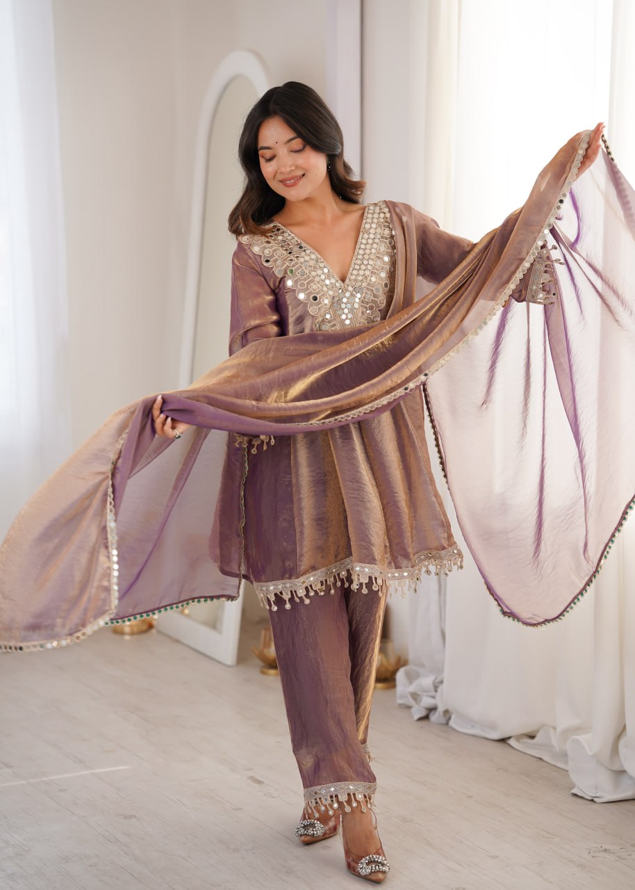 Designer 3 piece Fendy Kurti Set