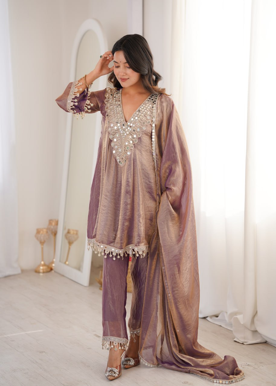 Designer 3 piece Fendy Kurti Set