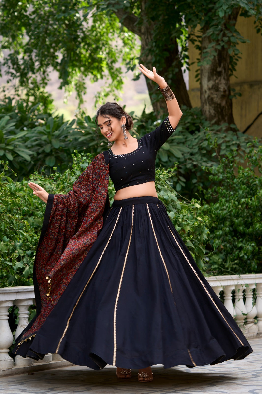 Glow brighter than the garba lights - Navratri Lehenga set