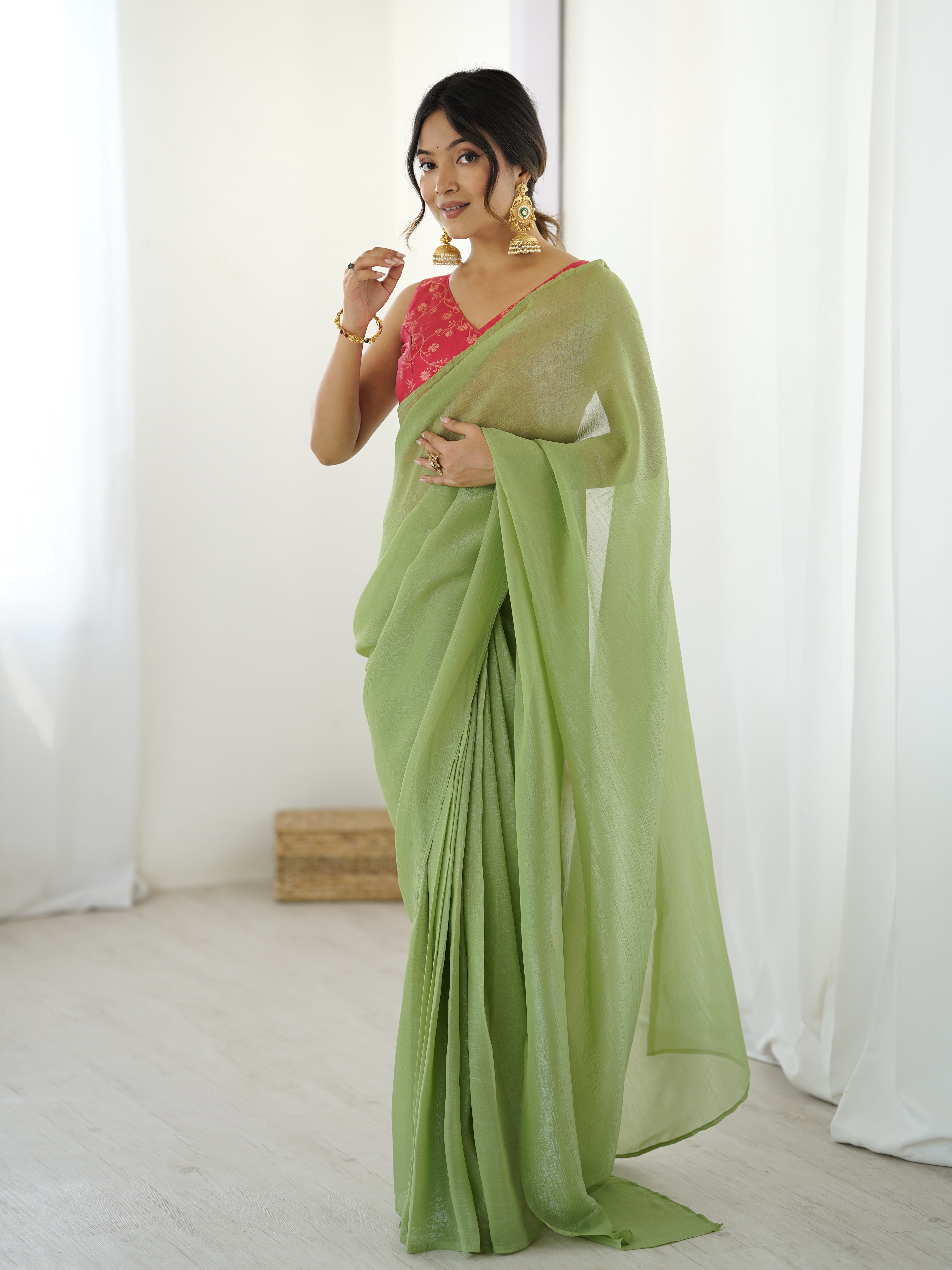 Drape elegance in seconds - Ready To Wear Saree