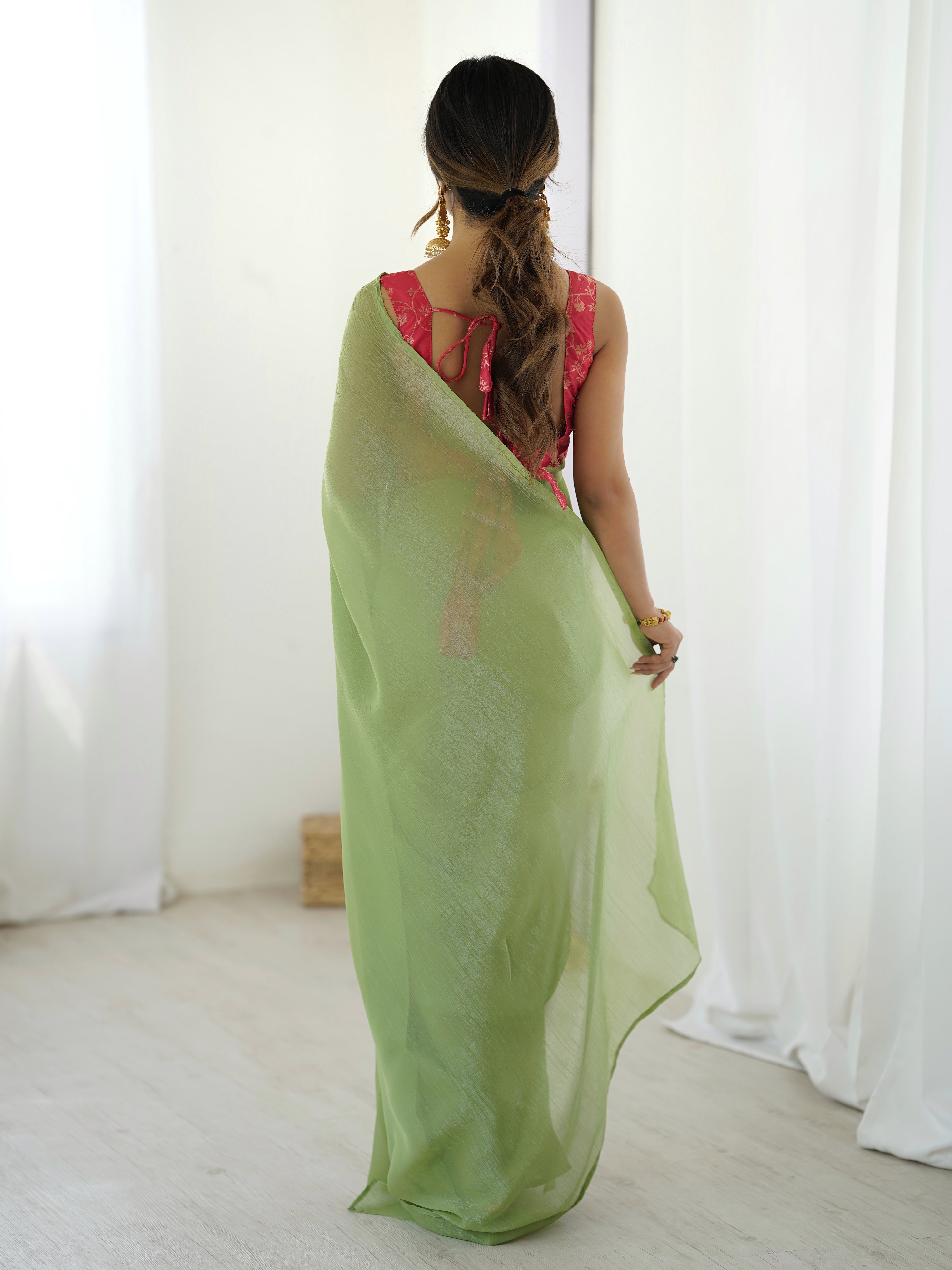 Drape elegance in seconds - Ready To Wear Saree