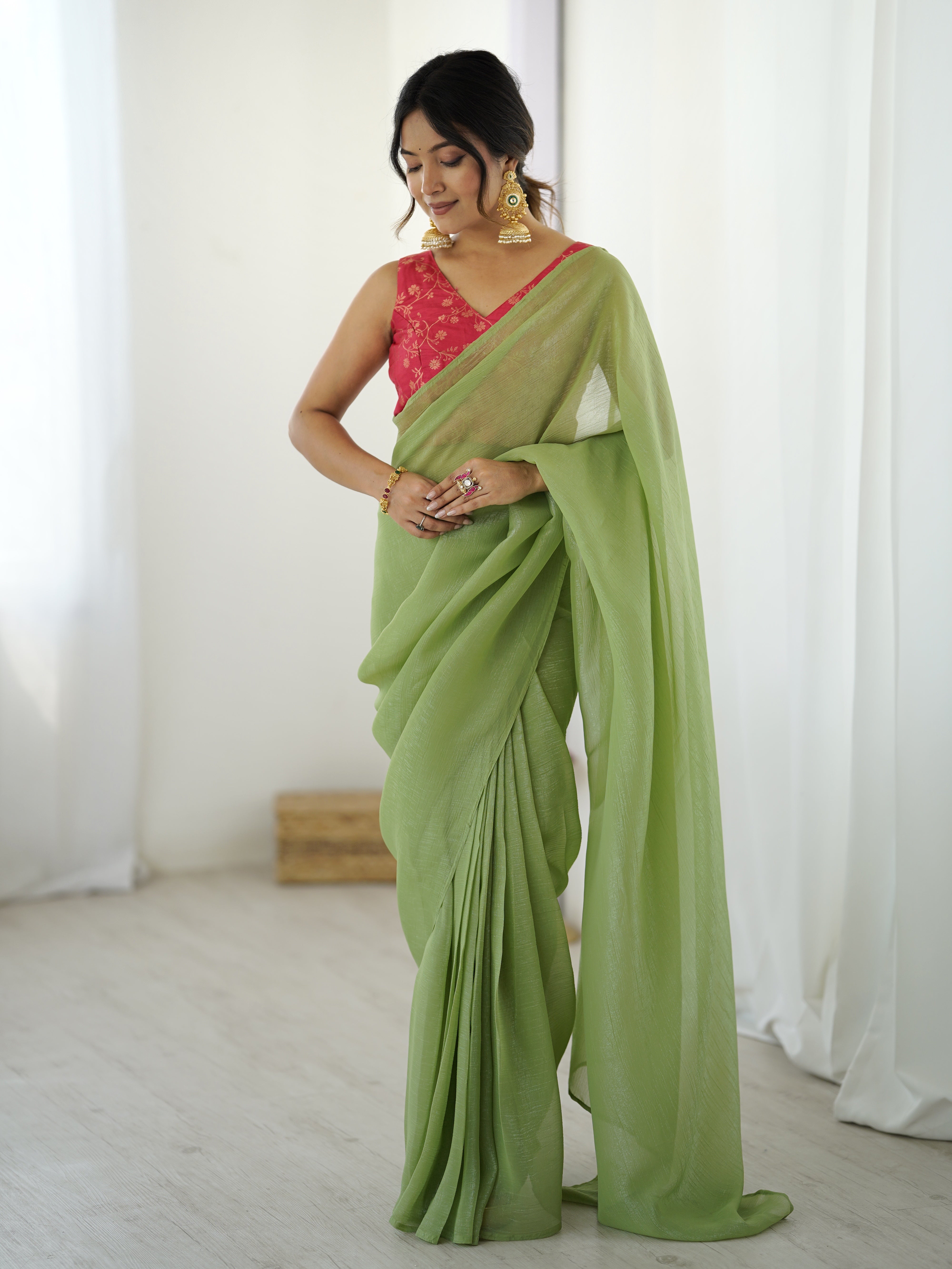 Drape elegance in seconds - Ready To Wear Saree