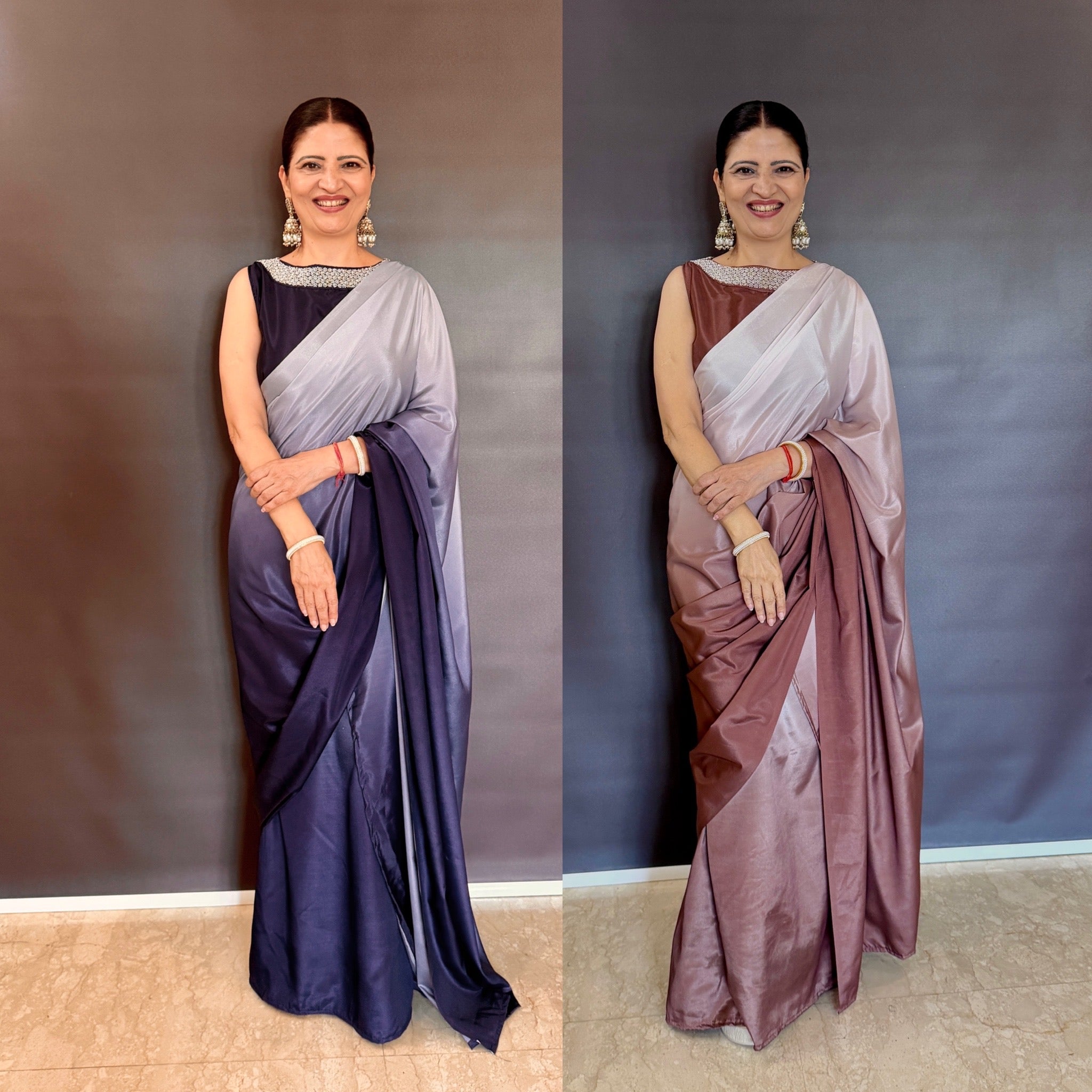 Fish Cut Gown Saree