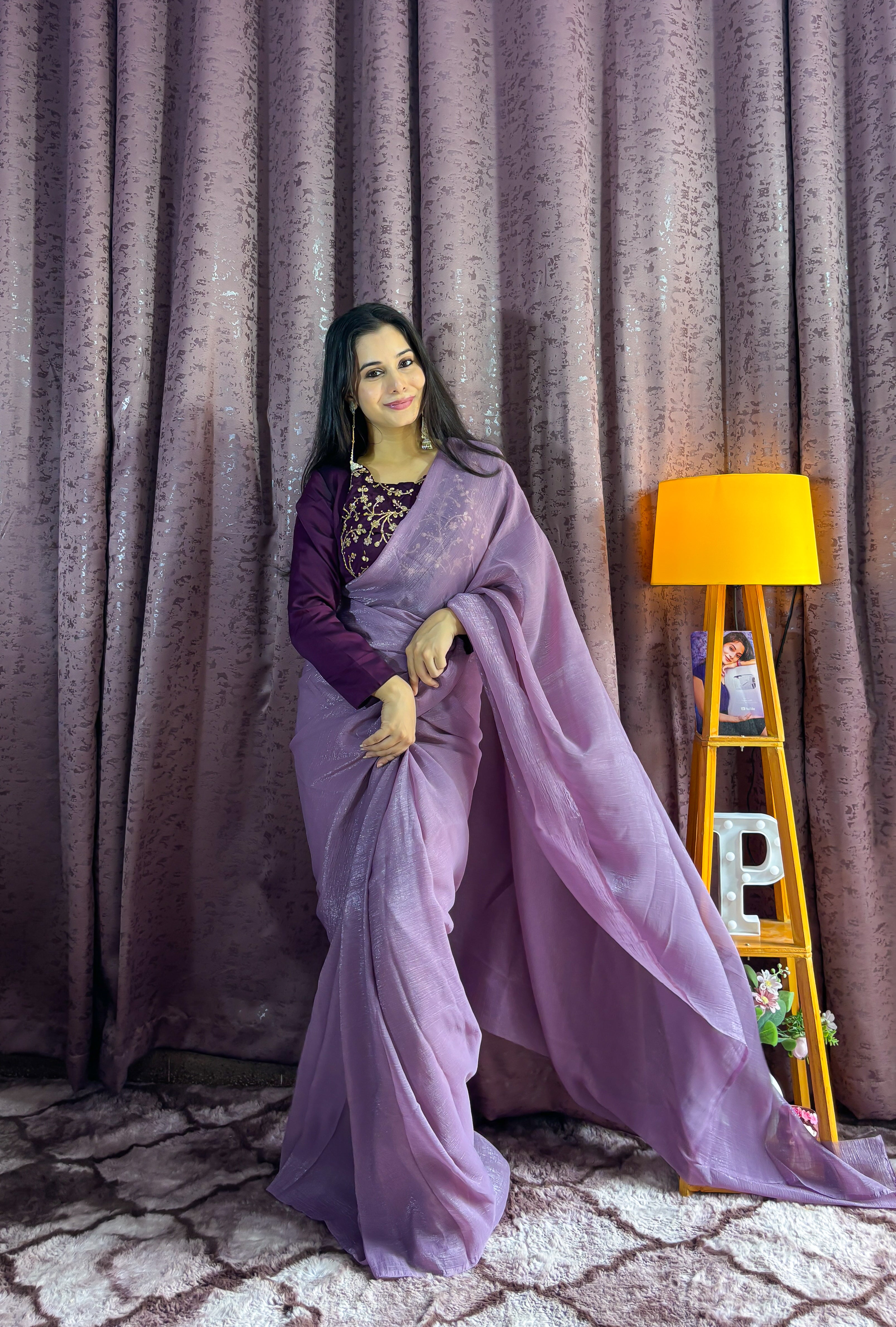 Sleeveless charm, jacketed grace  – saree with a twist