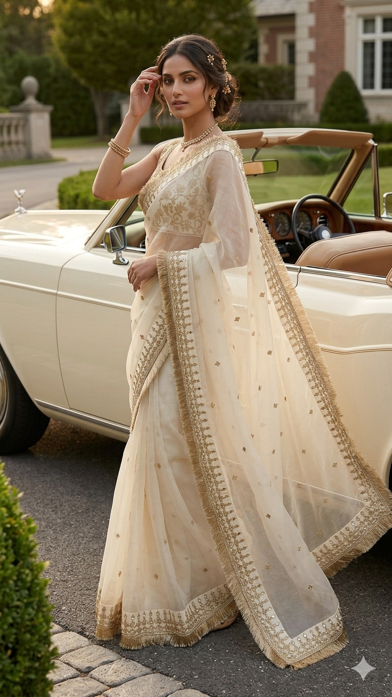 Elegance begins with a saree