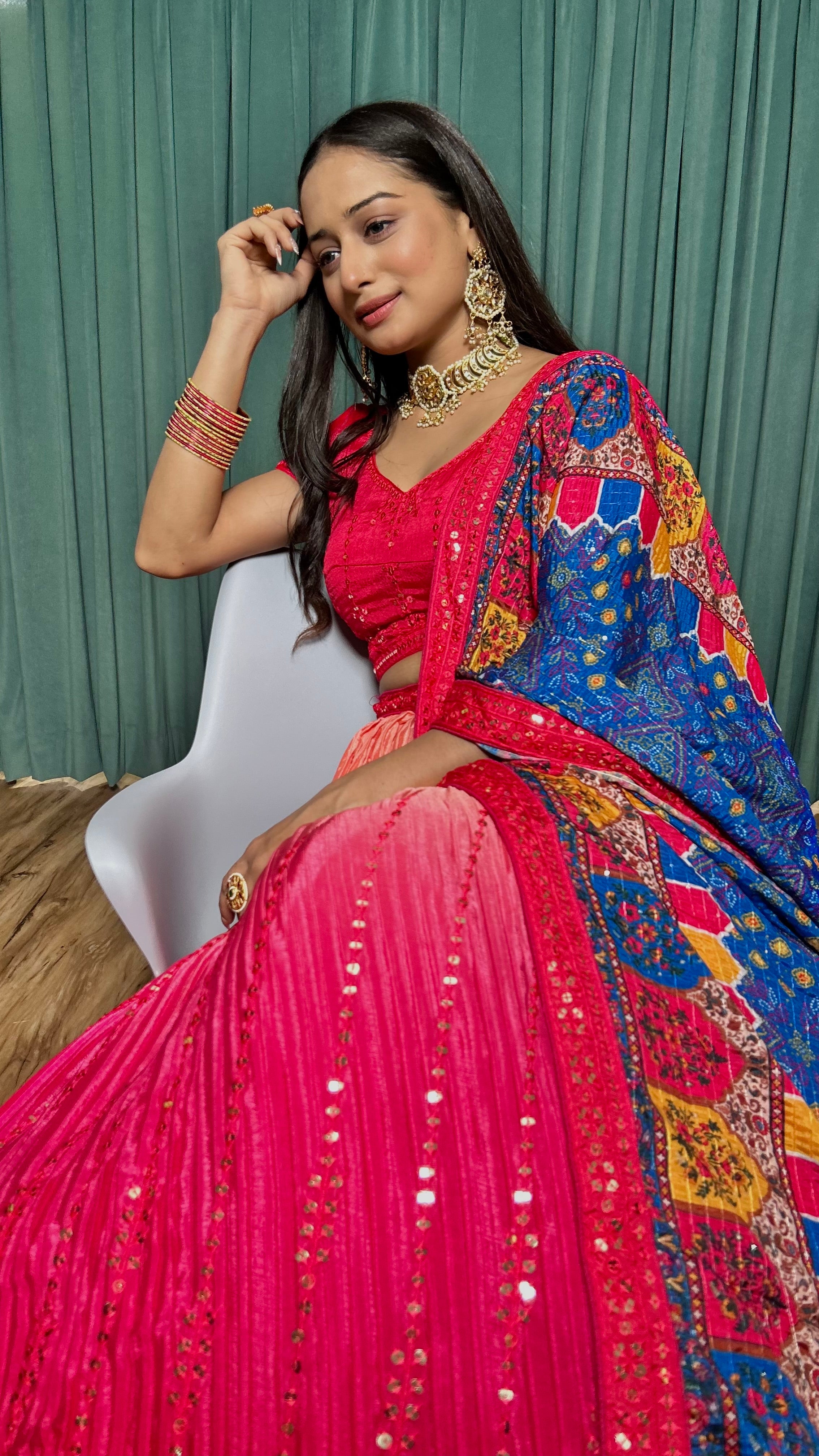 Celebrate culture & style Embrace tradition with our Beautiful Lehenga Set