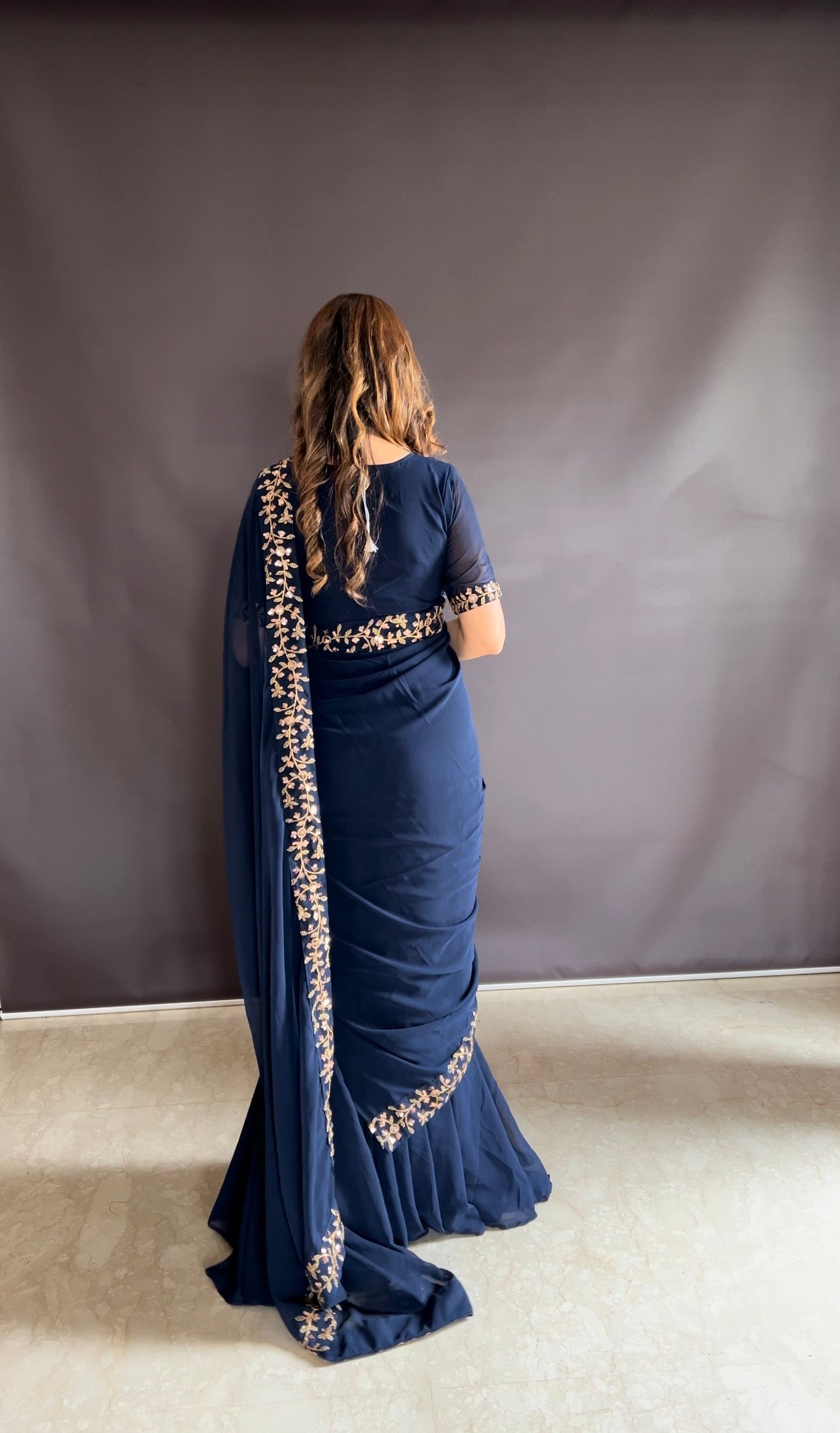 A Glamorous Twist To the Gown Saree