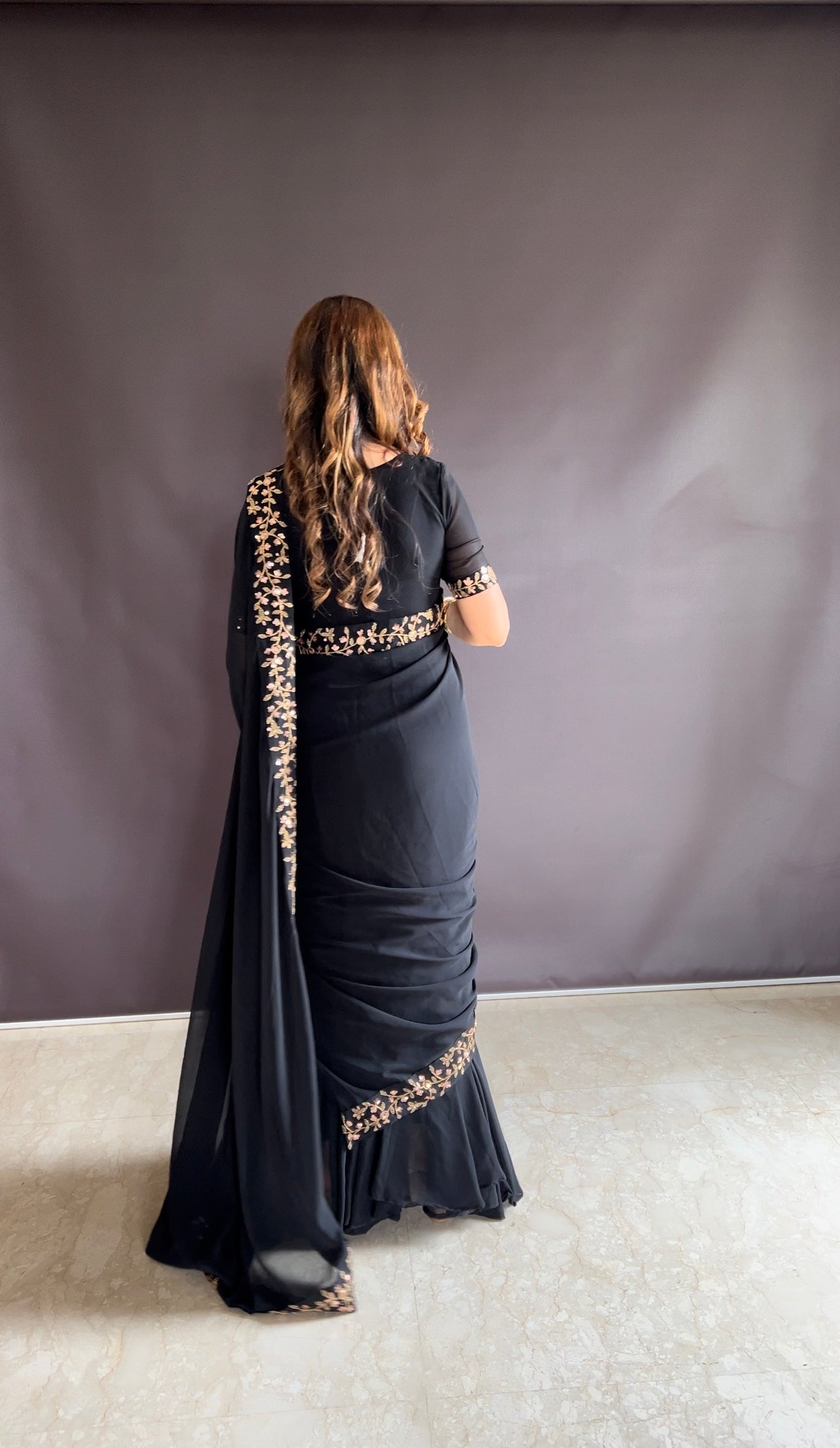 A Glamorous Twist To the Gown Saree