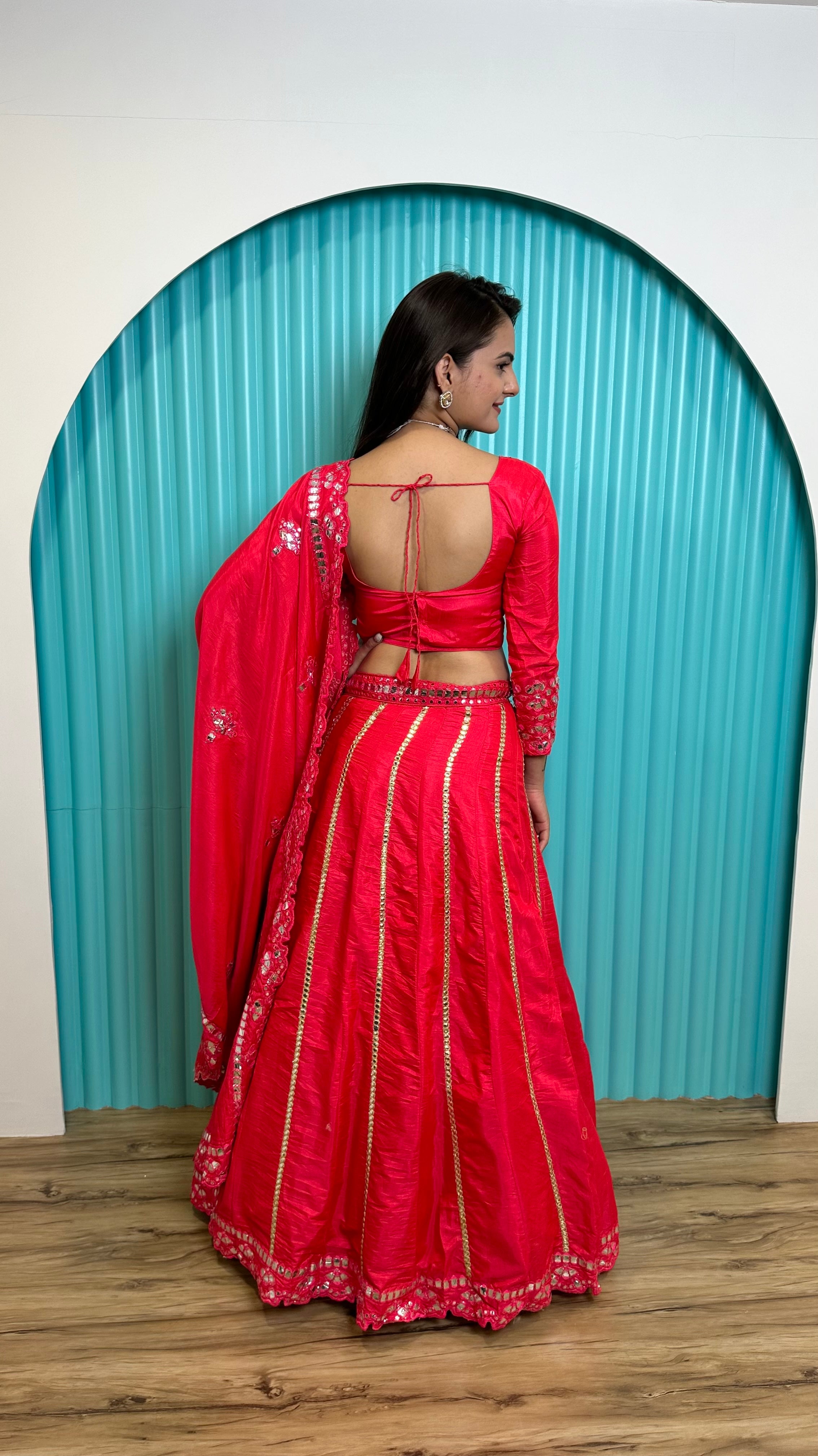 Fashion Book Present Designer Hot pink lehenga set