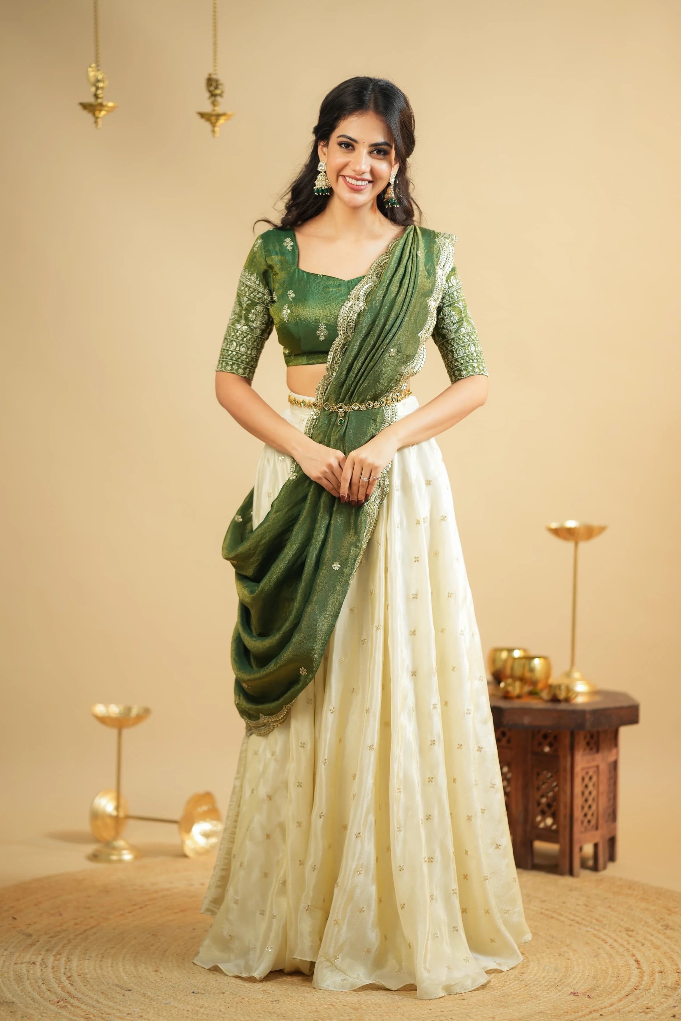 A lehenga that speaks the language of tradition