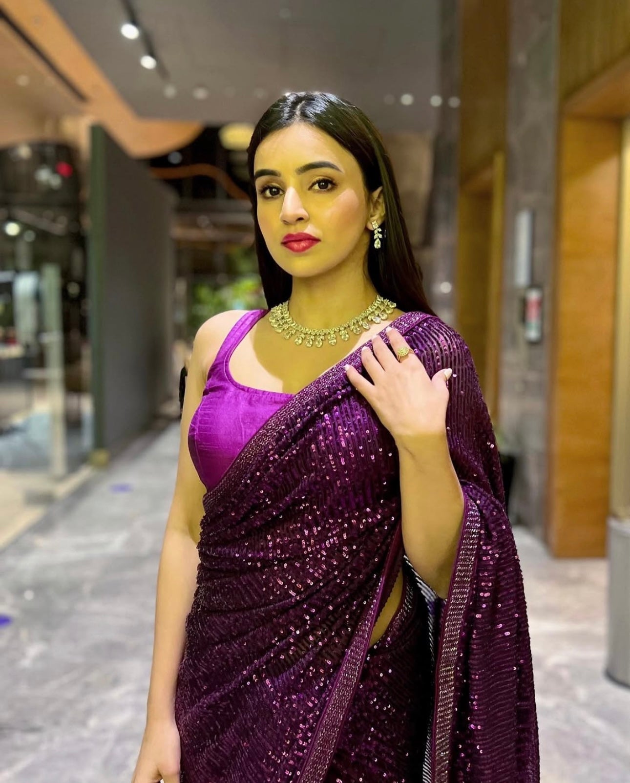 A saree which will capture your heart 💜💜